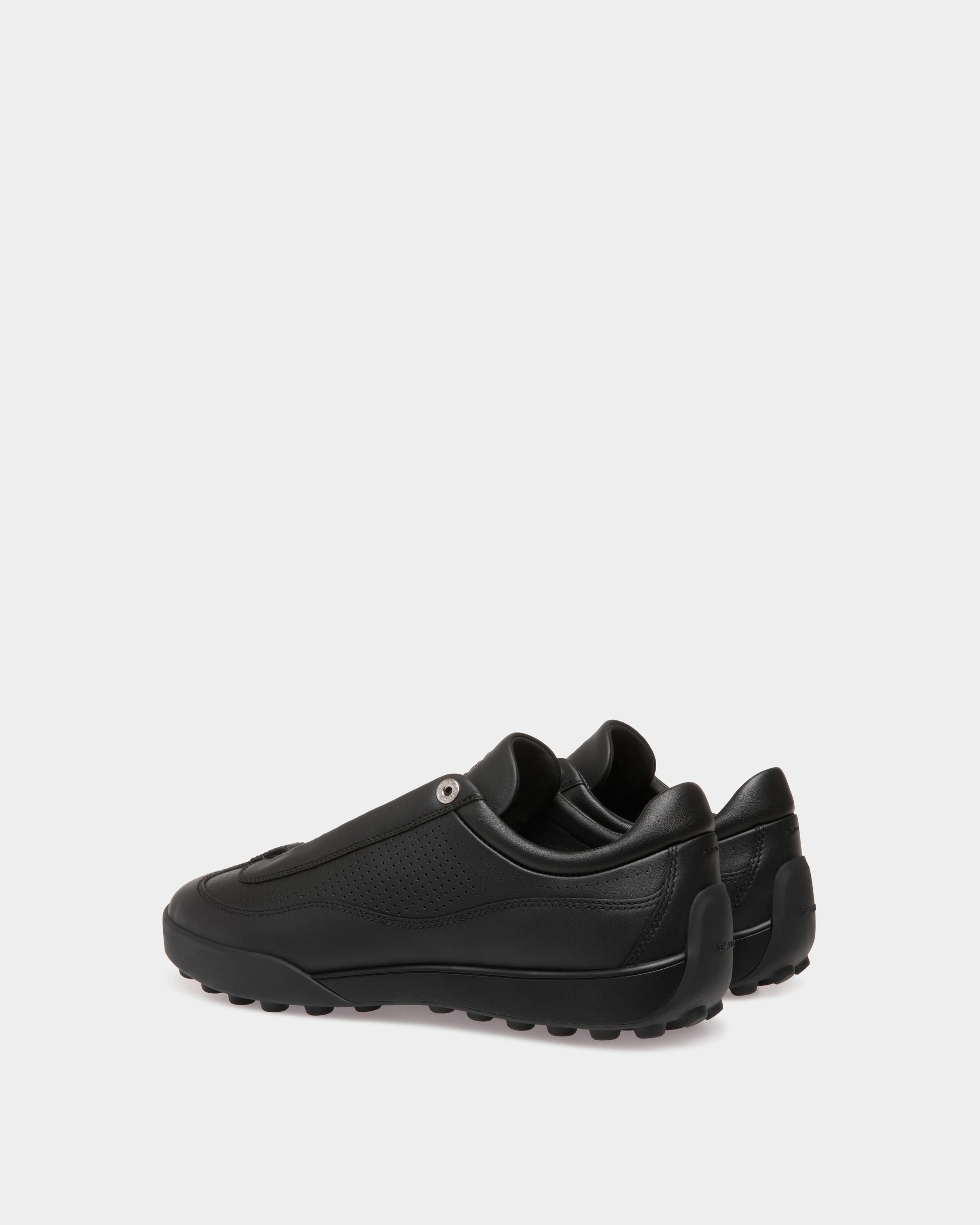 Bally Global - Zapatilla Manto Runner De Piel Negra - Negro