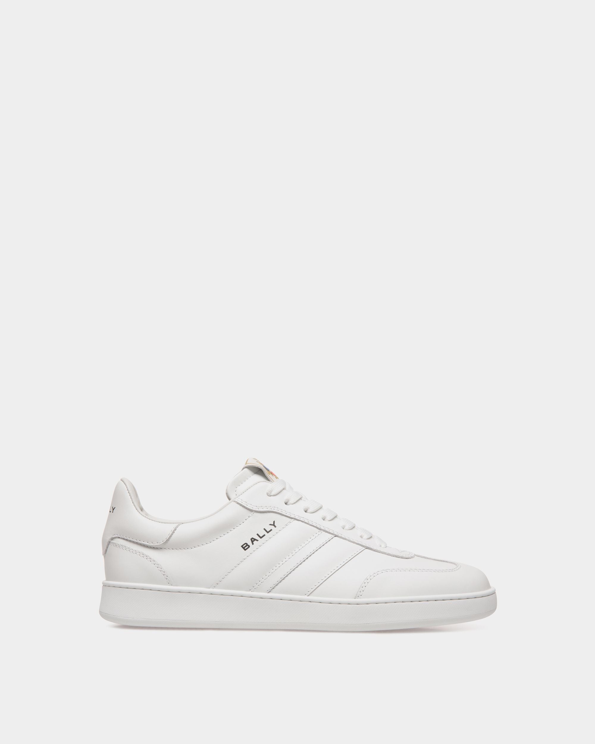 Bally Global - Retro Crest Sneaker in White Leather - White