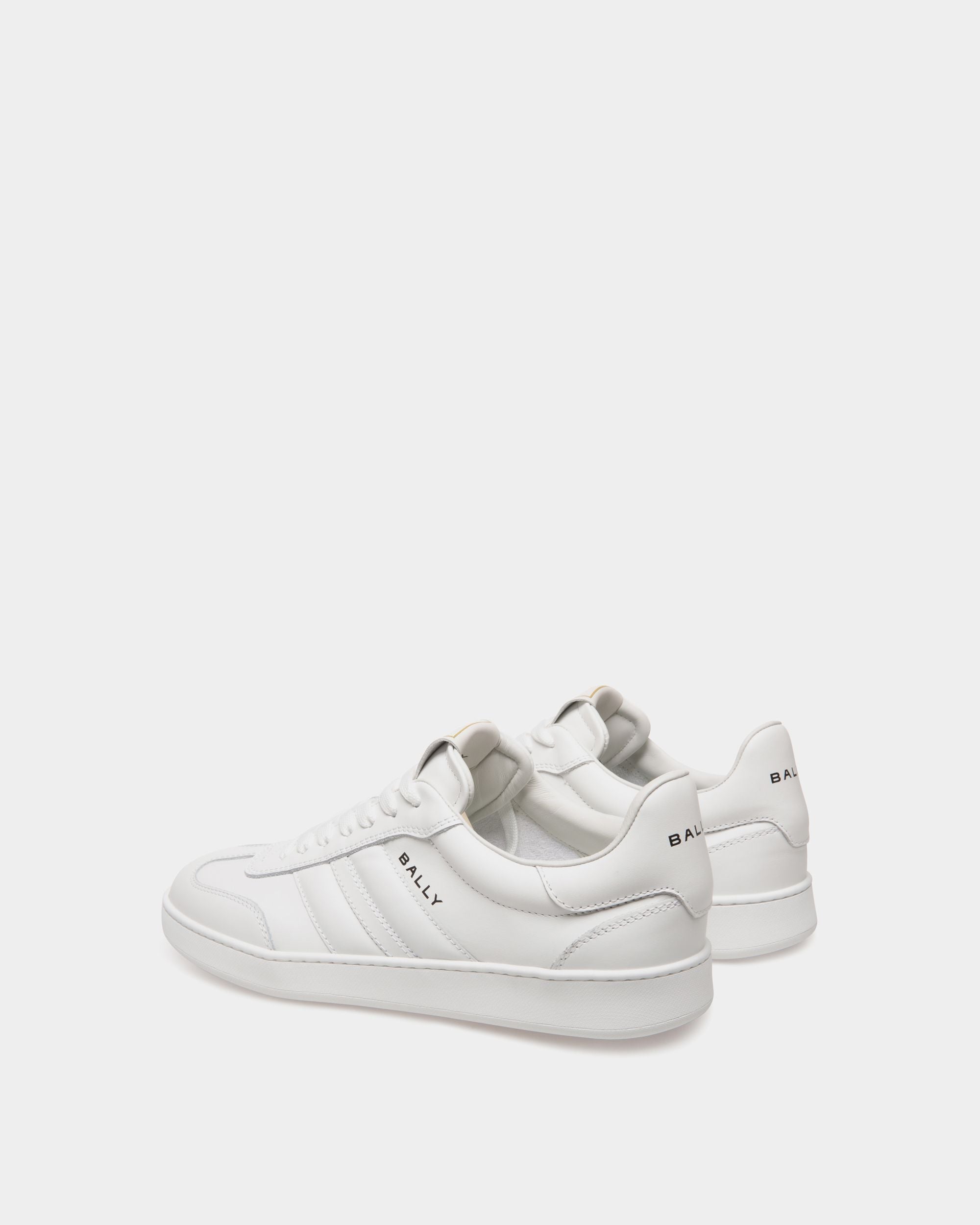 Bally Global - Retro Crest Sneaker in White Leather - White
