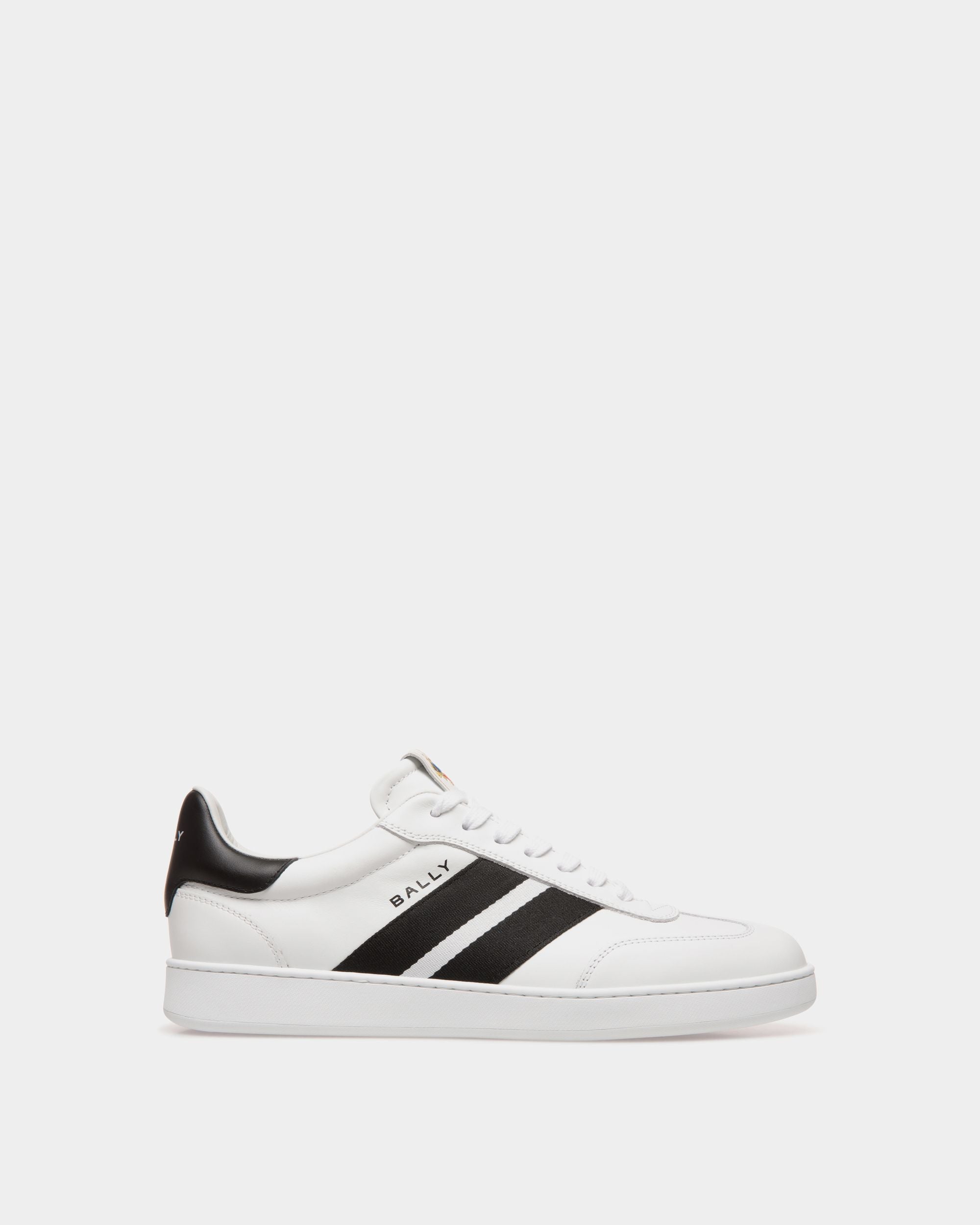 Bally Global - Retro Crest Sneaker in White Leather - White