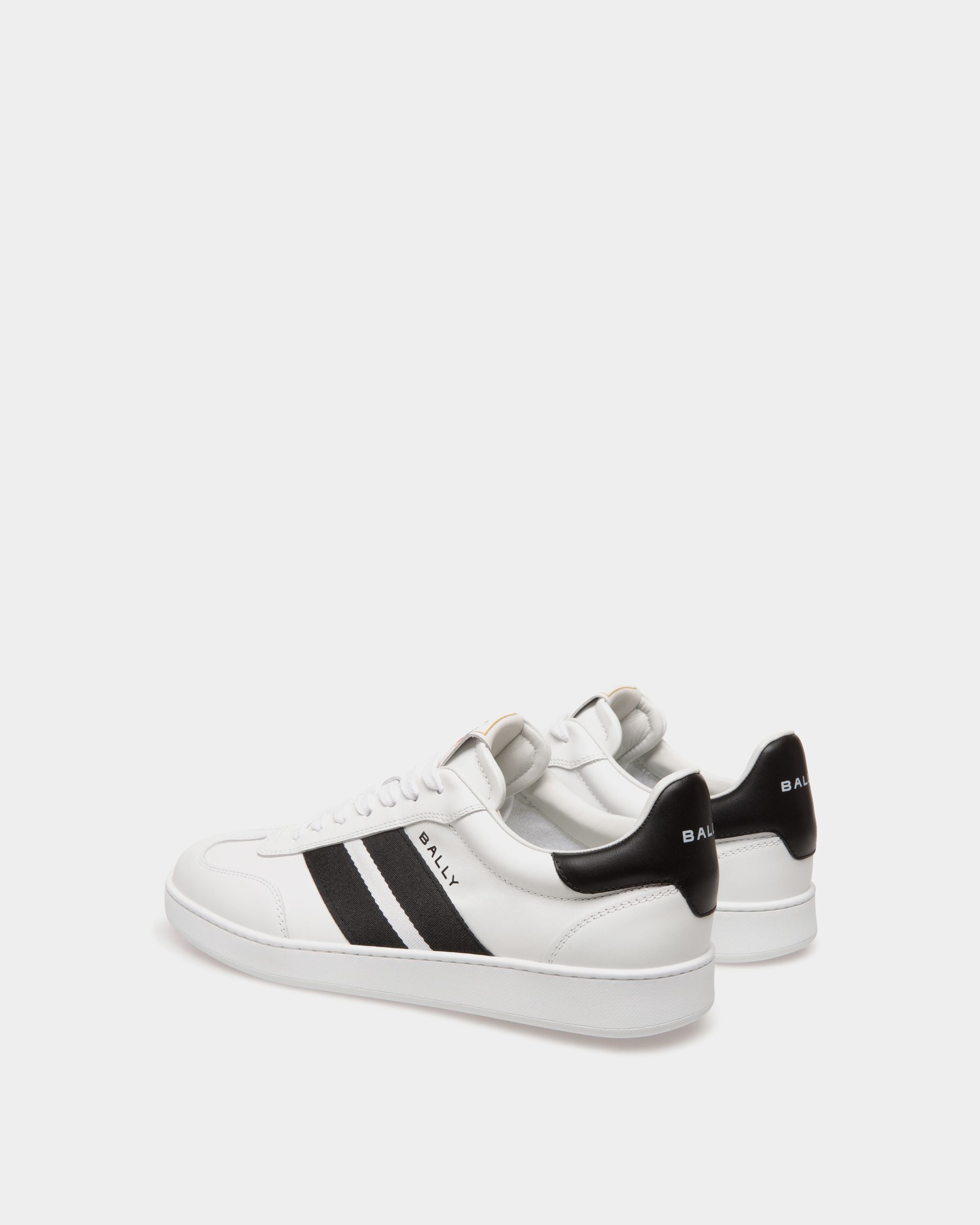 Bally Global - Retro Crest Sneaker in White Leather - White