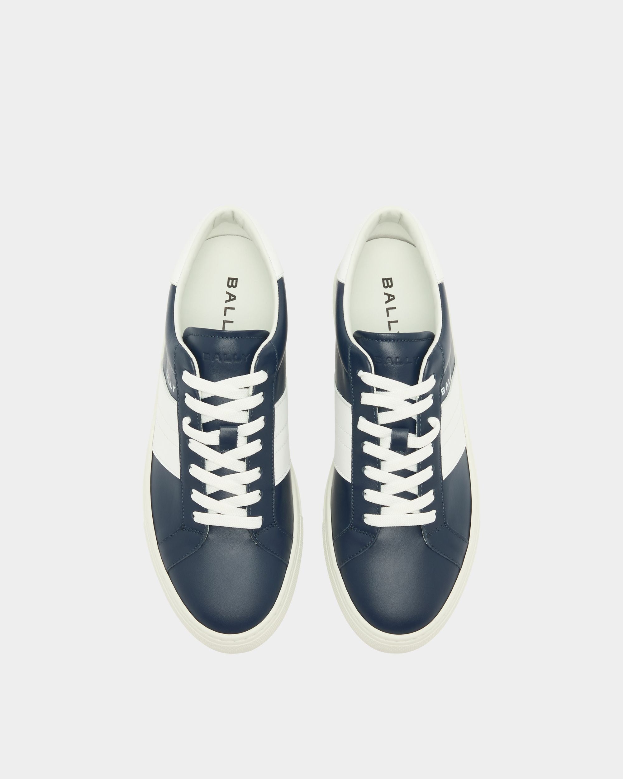 Bally Global - Hedon Sneaker in Blue and White Leather - Blue