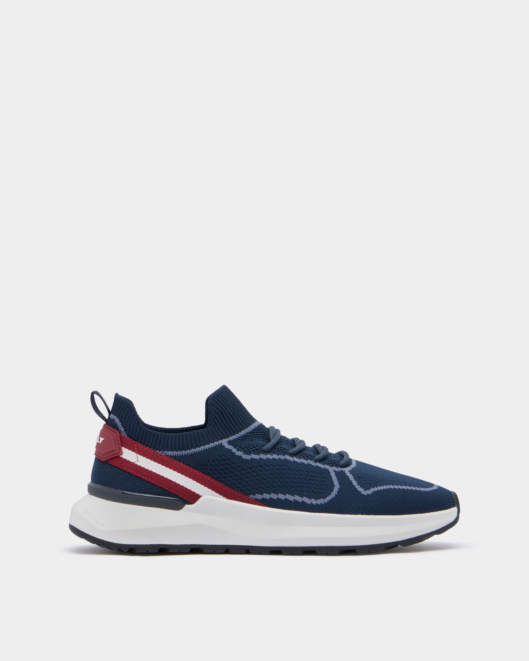 Bally Global - Sylen Sneaker in Navy Blue Fabric - Blue