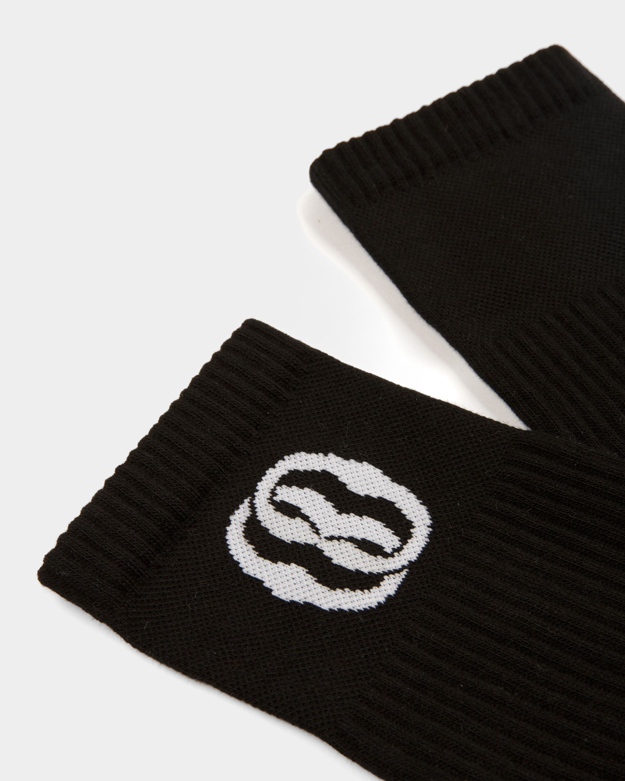 Bally Global - Calcetines Emblem De Algodón En Negro - Negro