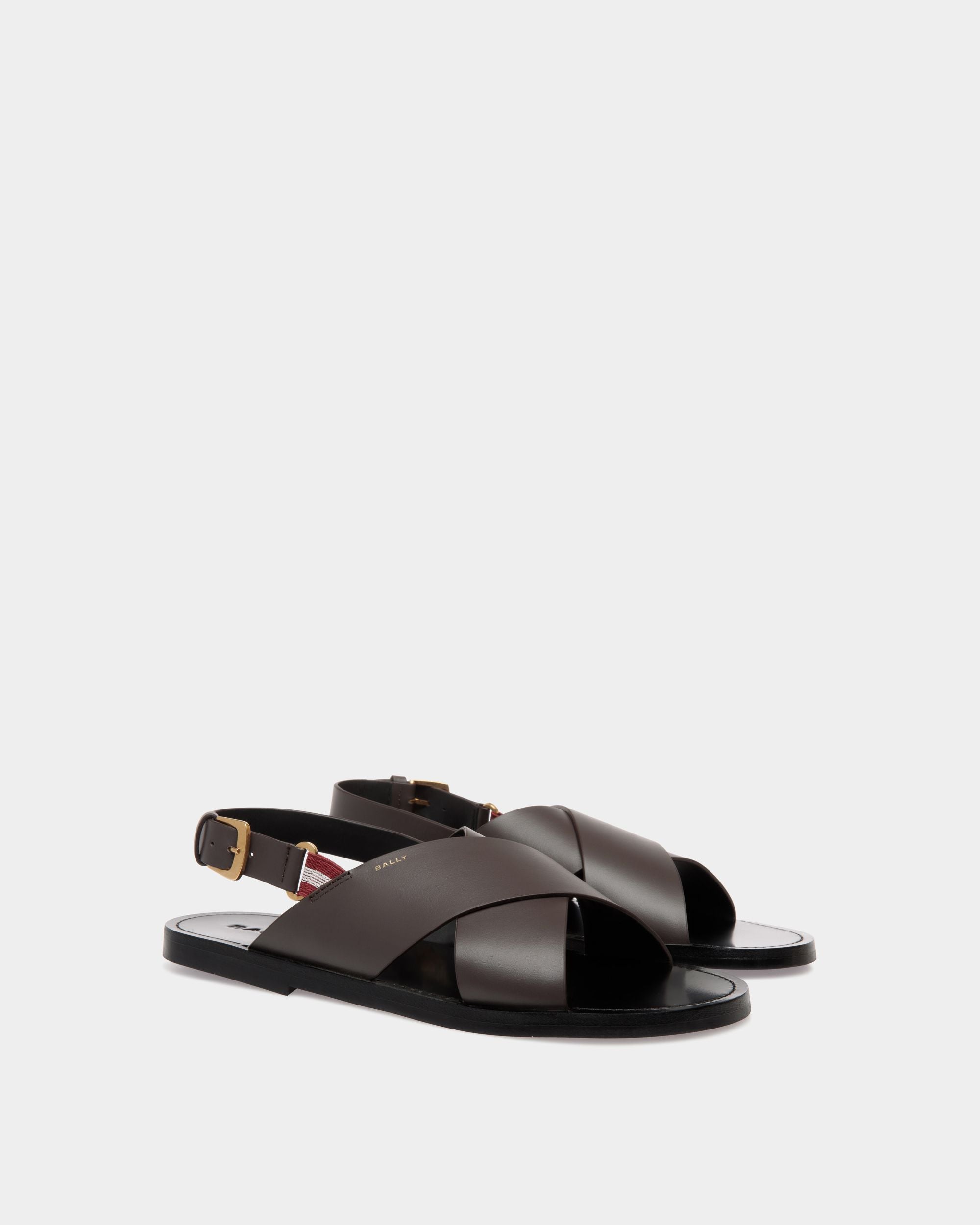 Bally Global - Chateau Sandal in Brown Leather - Brown