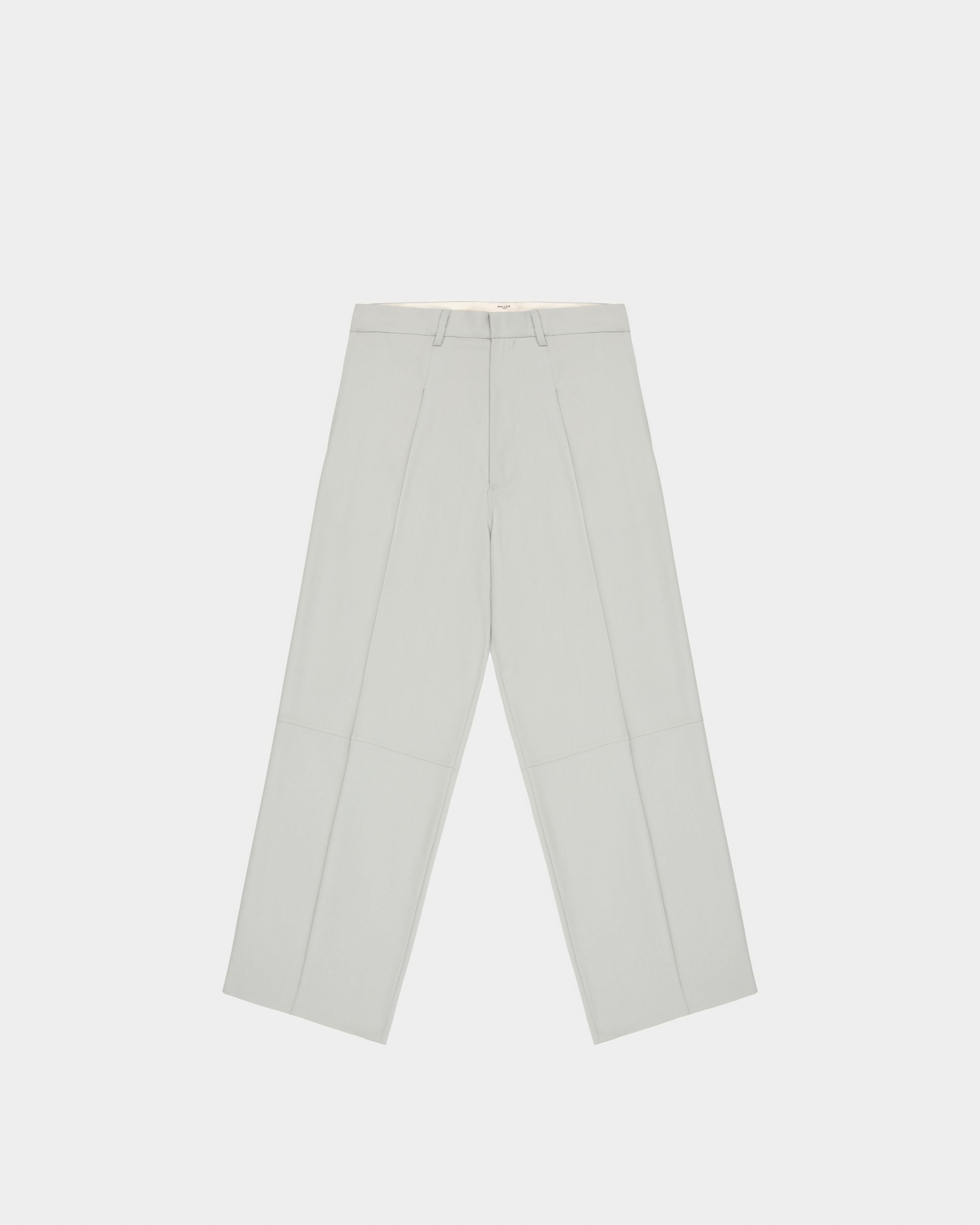Bally Global - Wool Trousers In Light Blue - Blue