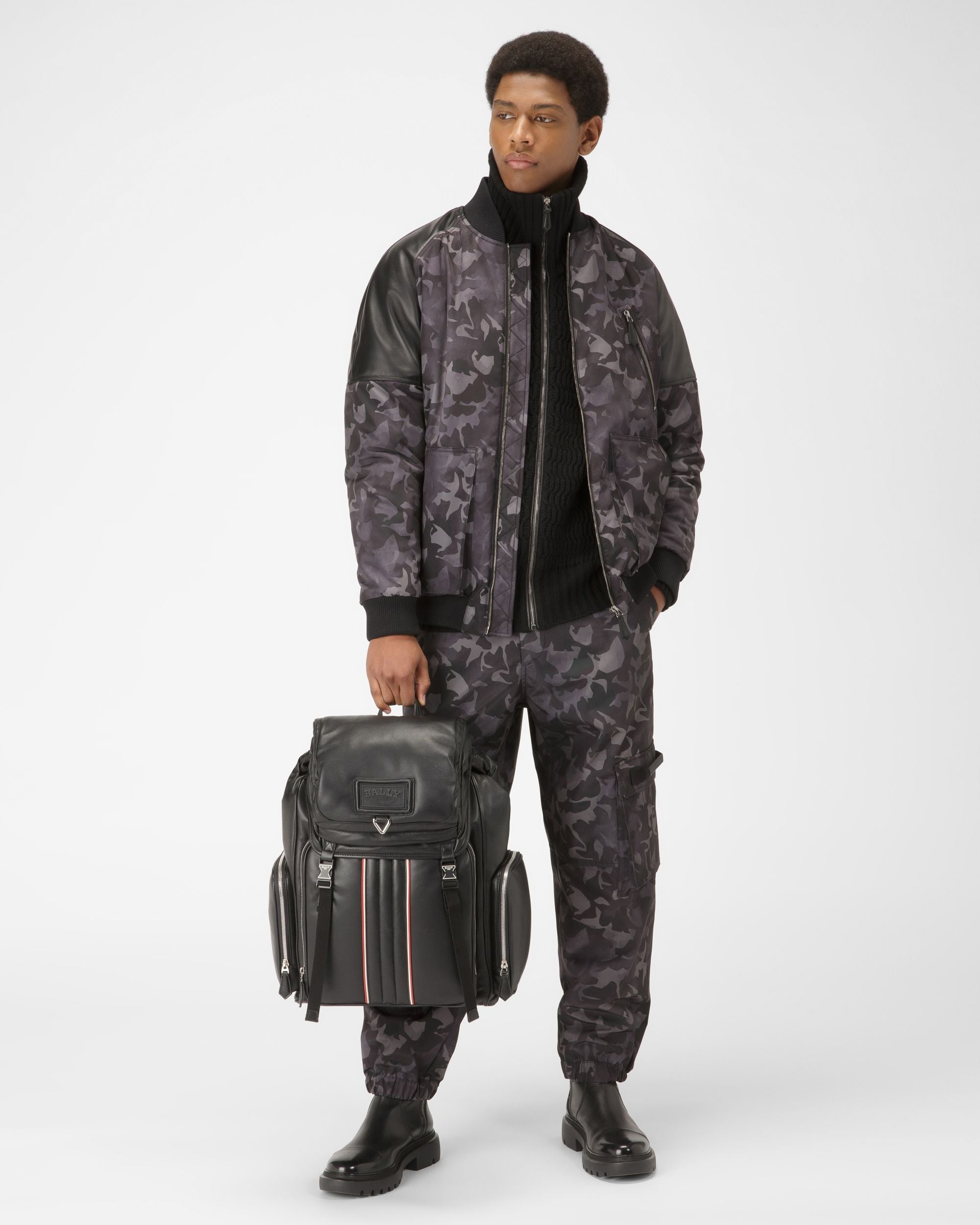Bally Global - Recycled Polyster Trousers In Black - Black