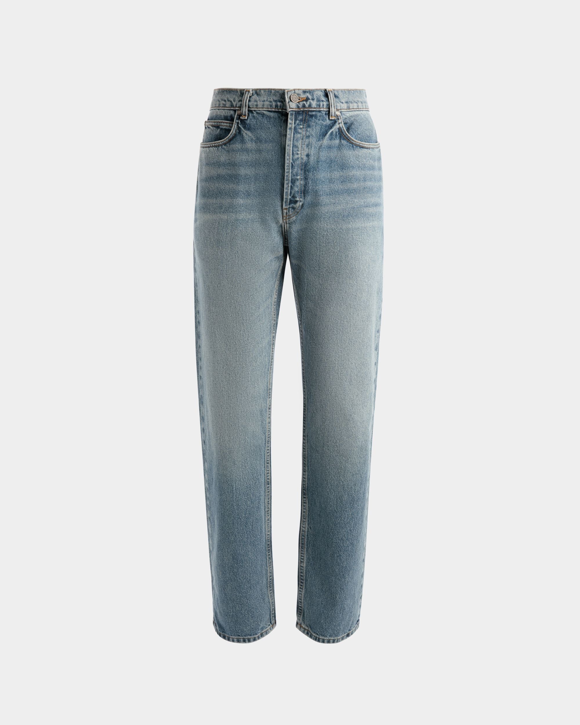 Bally Global - Pantalon Droit En Denim Bleu - Bleu