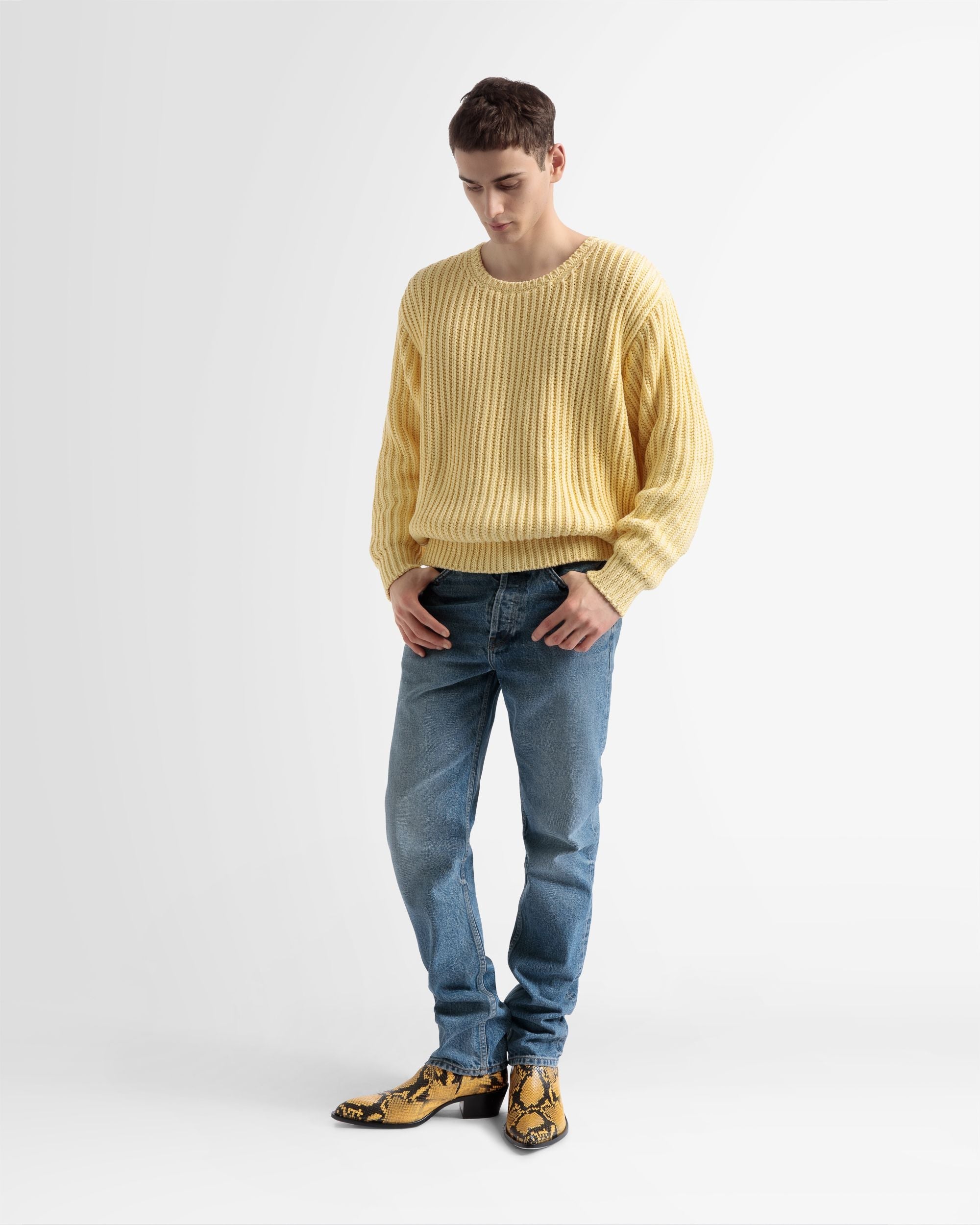 Bally Global - Pantalon Droit En Denim Bleu - Bleu