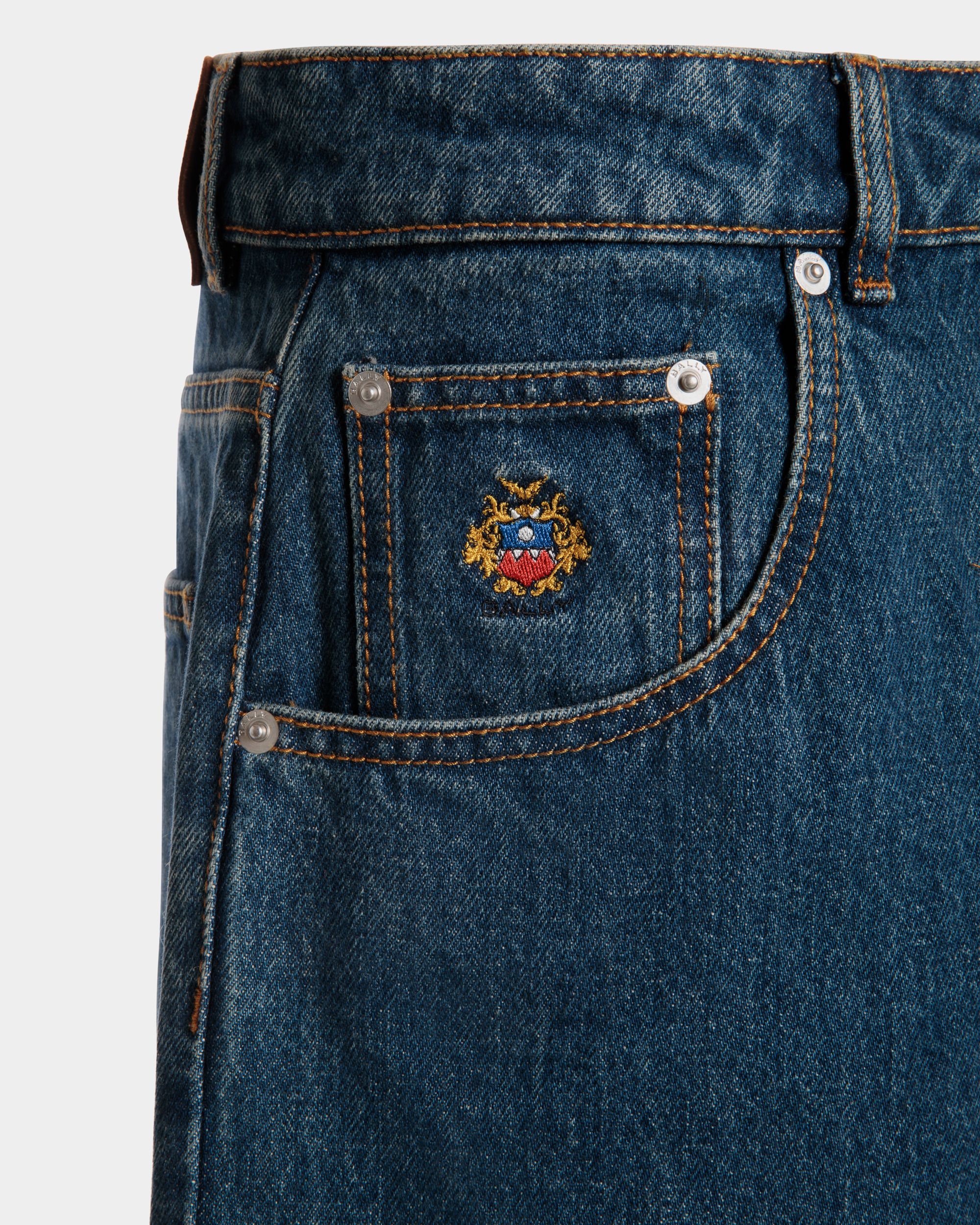Bally Global - Pantalon En Denim Bleu - Bleu