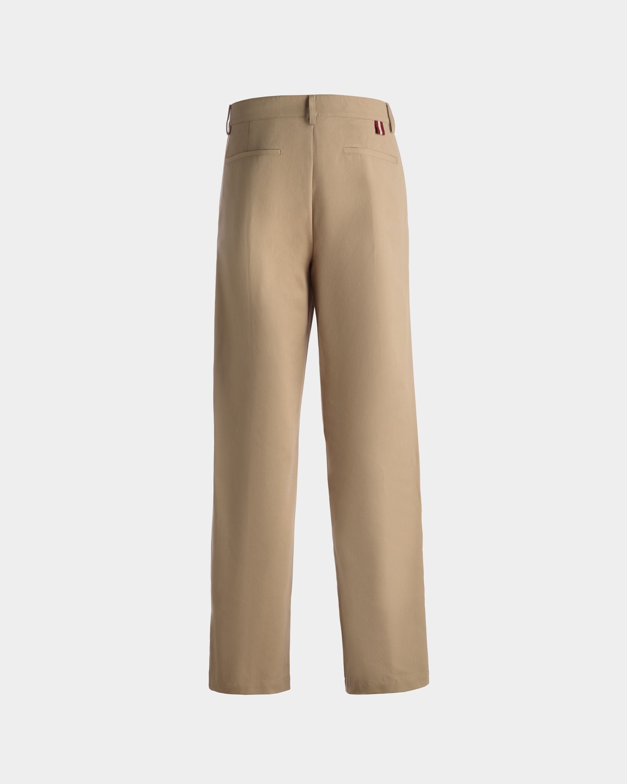 Bally Global - Pantalones De Algodón Color Camel - Marrón
