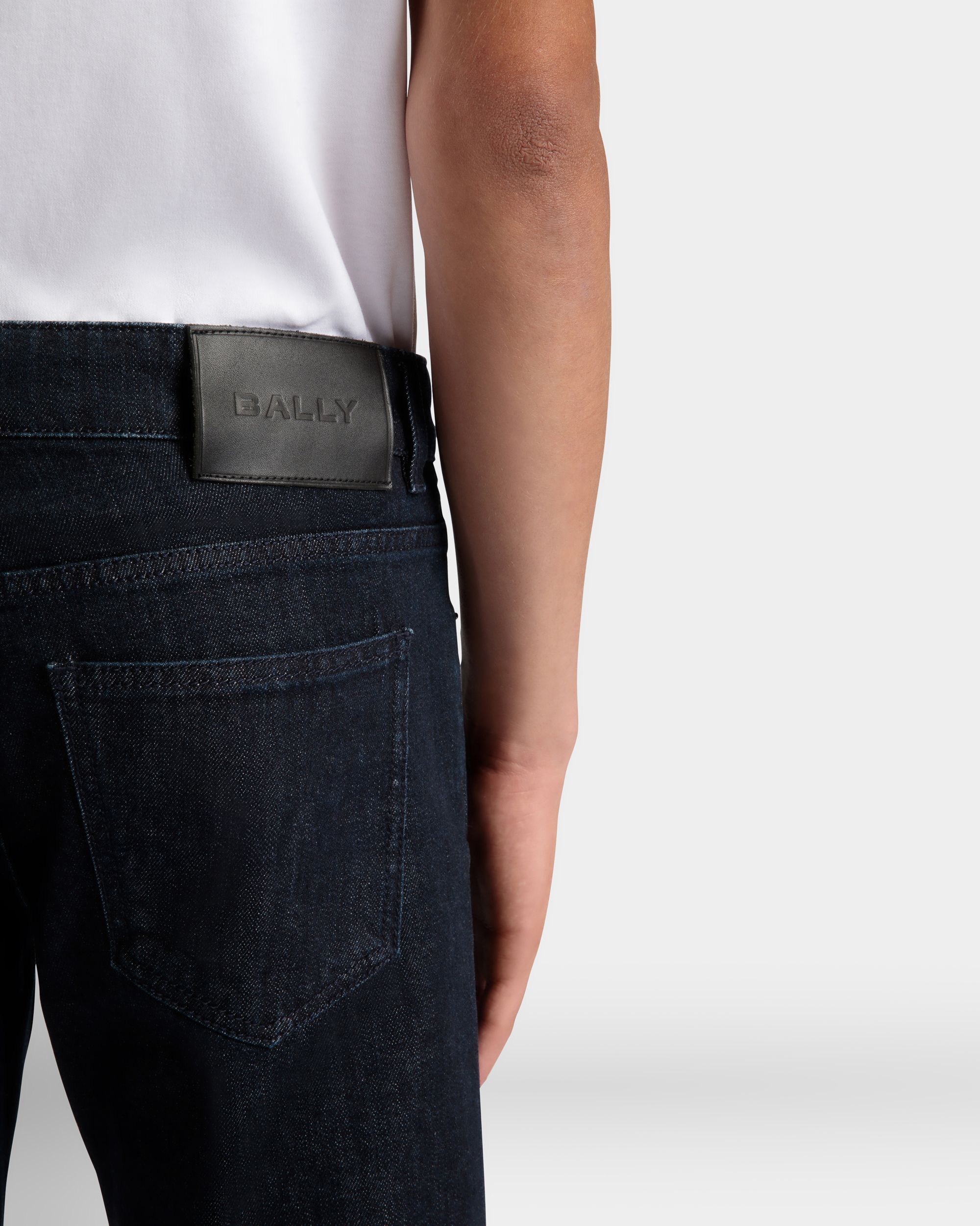 Bally Global - Adrien Brody Travel Collection Denim Pants In Navy Blue Mix Cotton - Blue