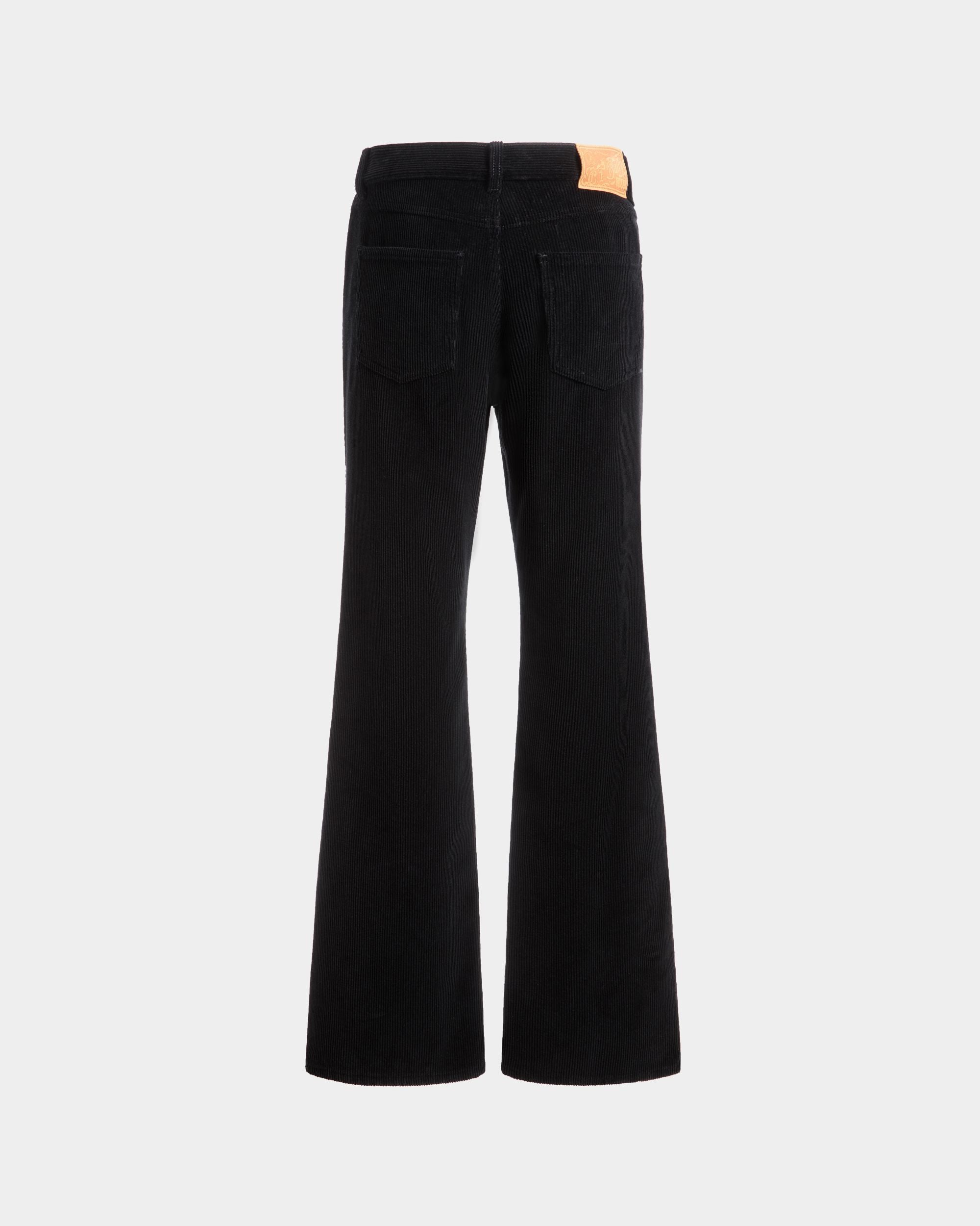 Bally Global - Pantalon Denim En Velours Côtelé De Coton Noir - Noir