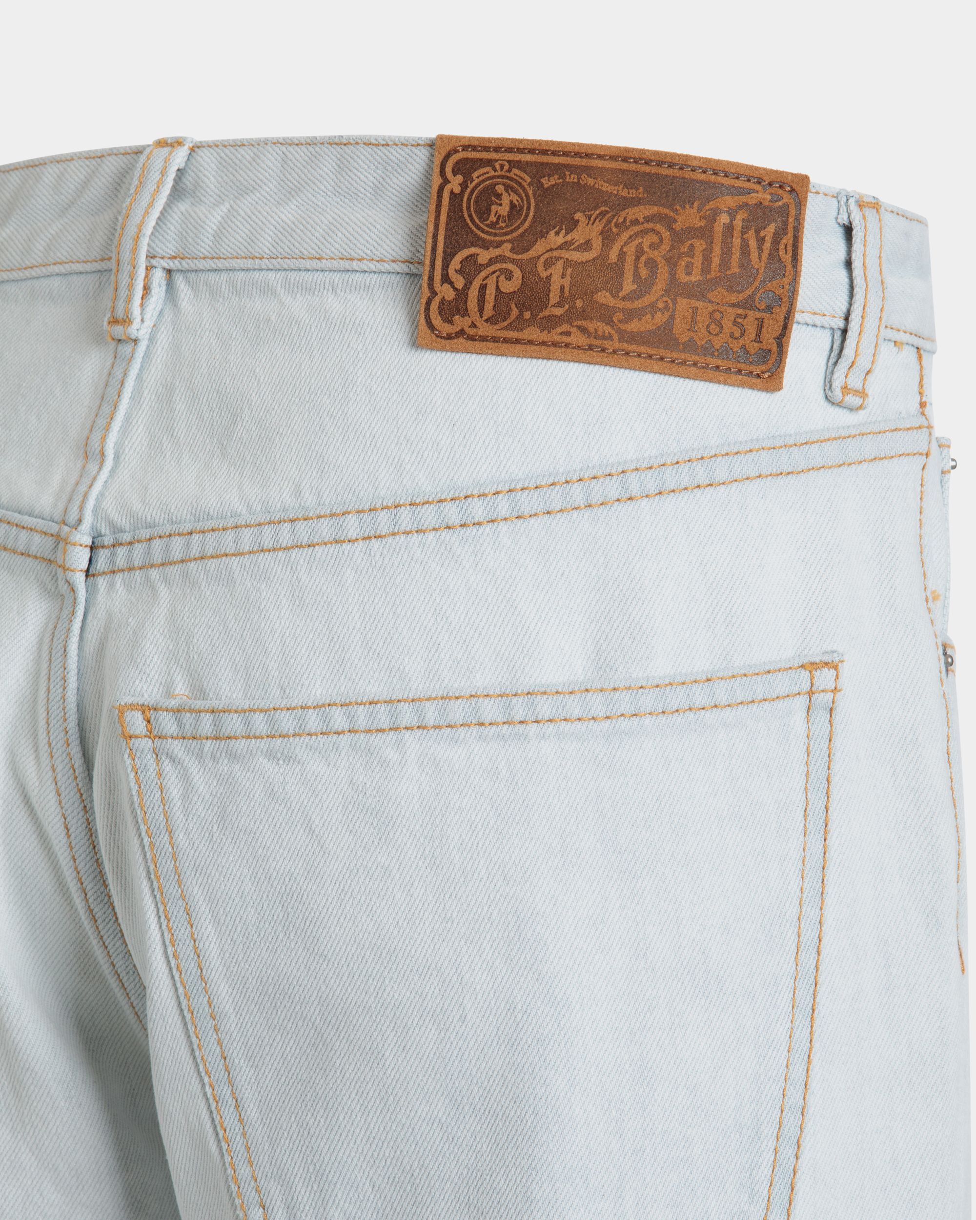 Bally Global - Pantalon En Denim De Coton Light Blue - Bleu