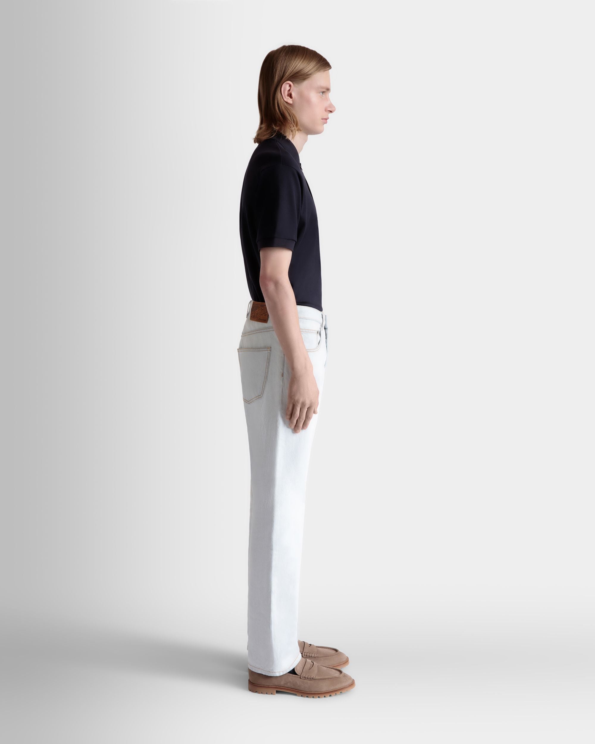 Bally Global - Pantalon En Denim De Coton Light Blue - Bleu
