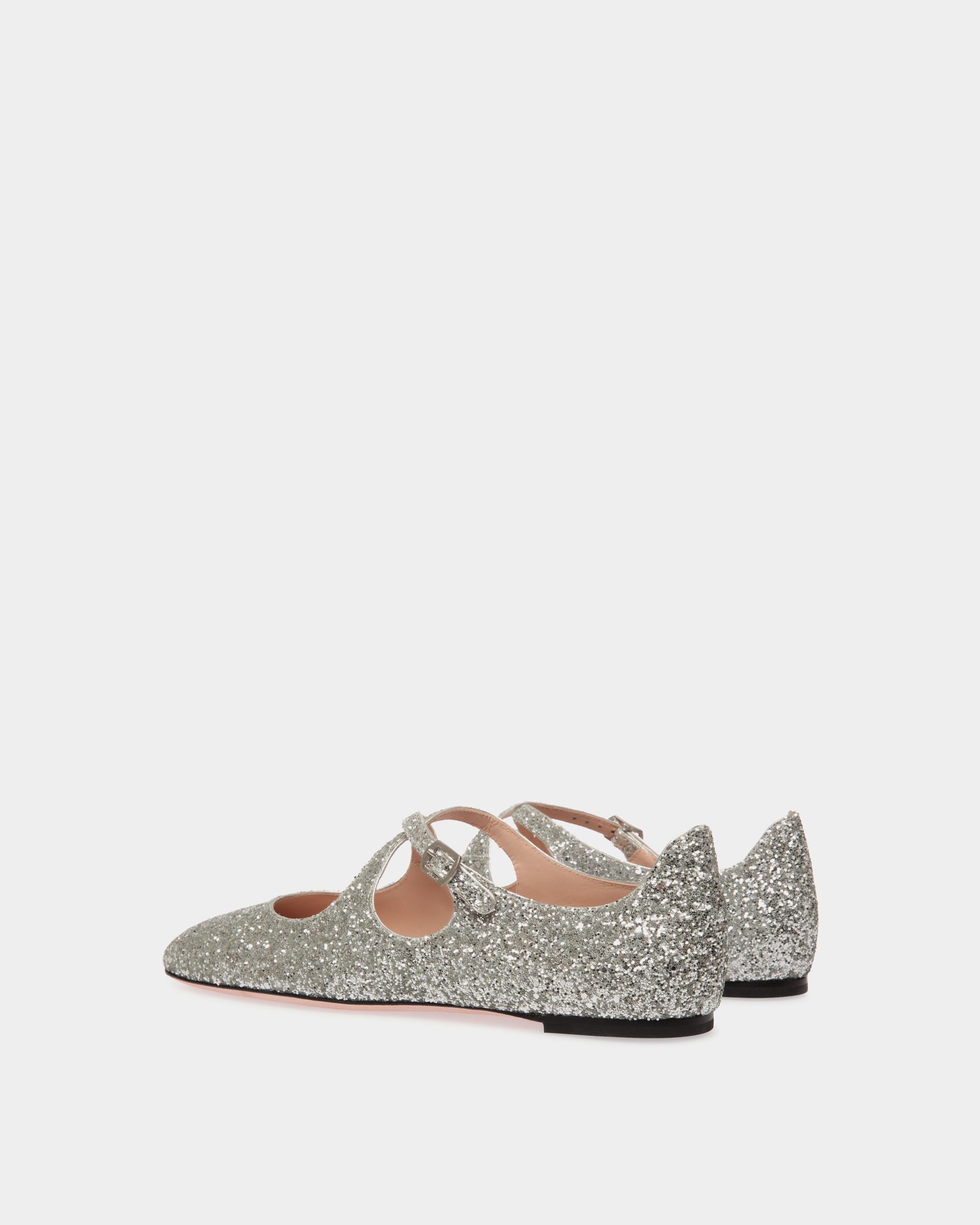 Bally Global - Ballyrina Flat in Silver Glitter - Silver