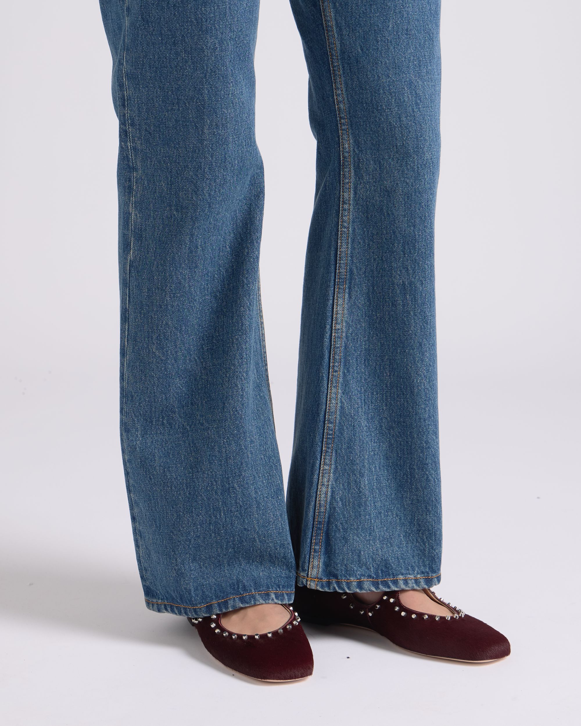 Bally Global - Ballyrina Flat in Syrah Pony Hair - Burgundy