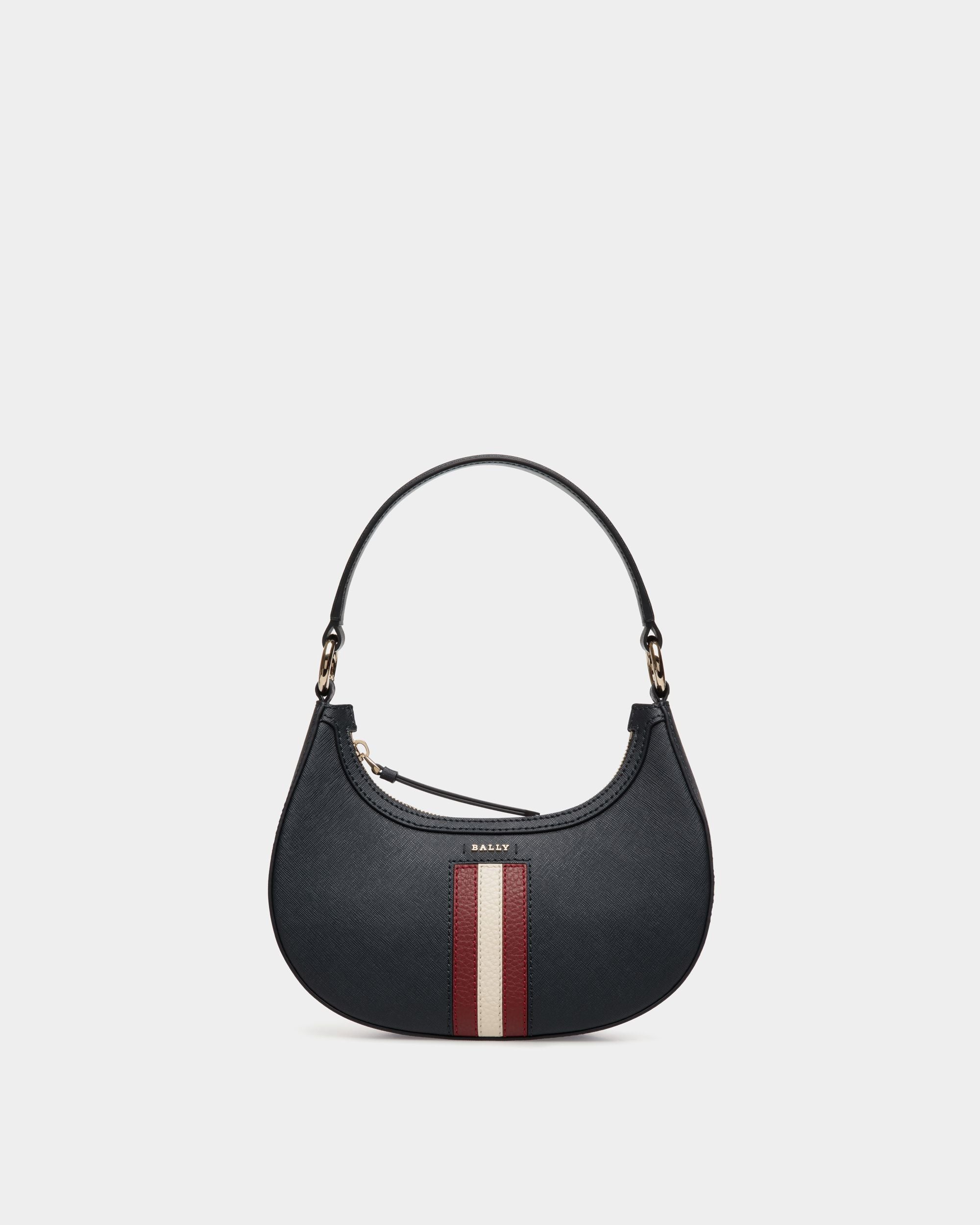 Bally Global - Sac À Bandoulière En Cuir Gaufré Bleu - Bleu