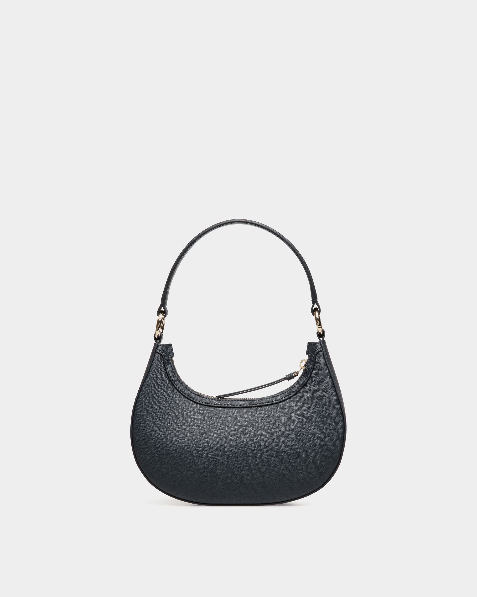 Bally Global - Sac À Bandoulière En Cuir Gaufré Bleu - Bleu