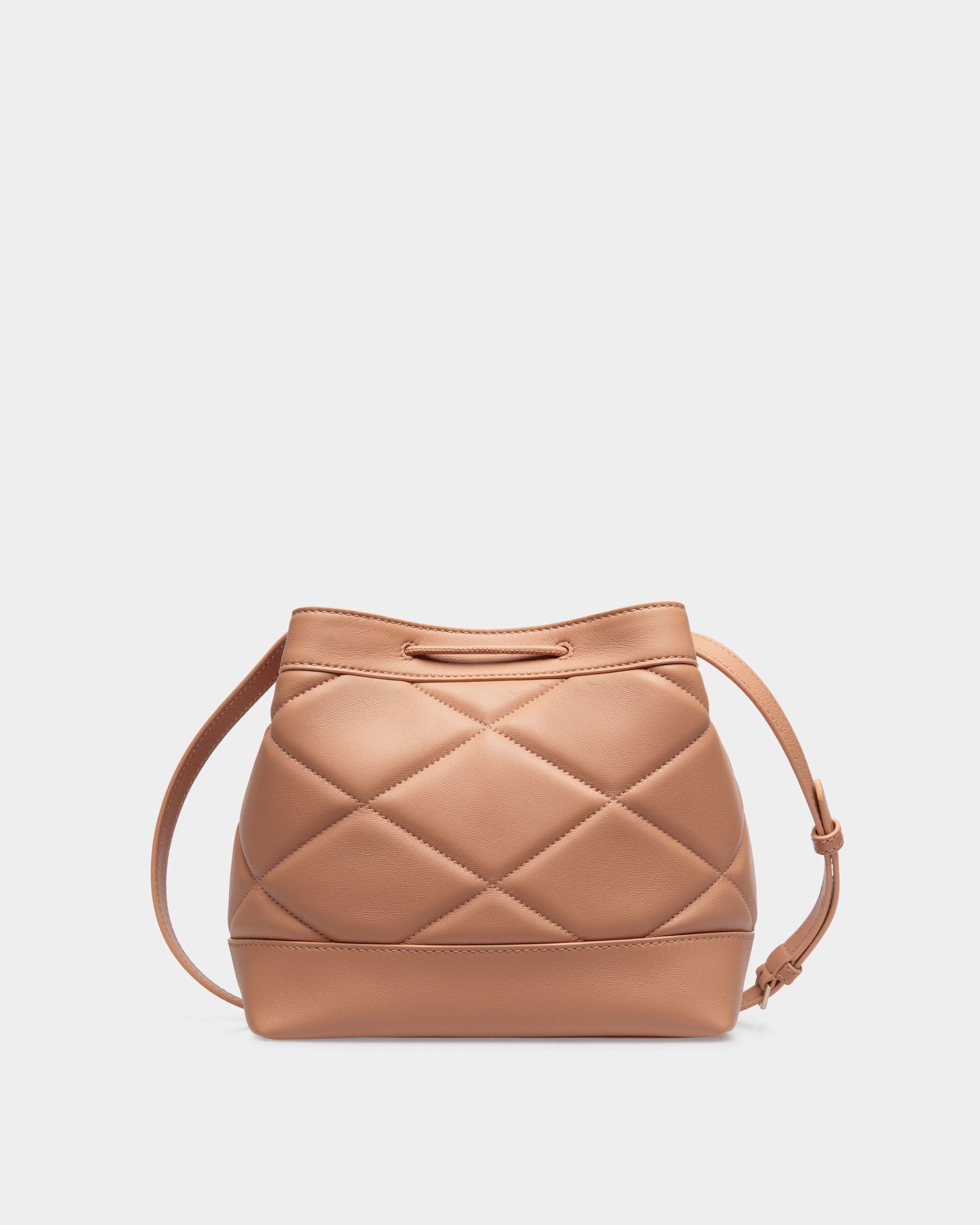 Bally Global - Crossbody Bag in Beige Leather - Orange