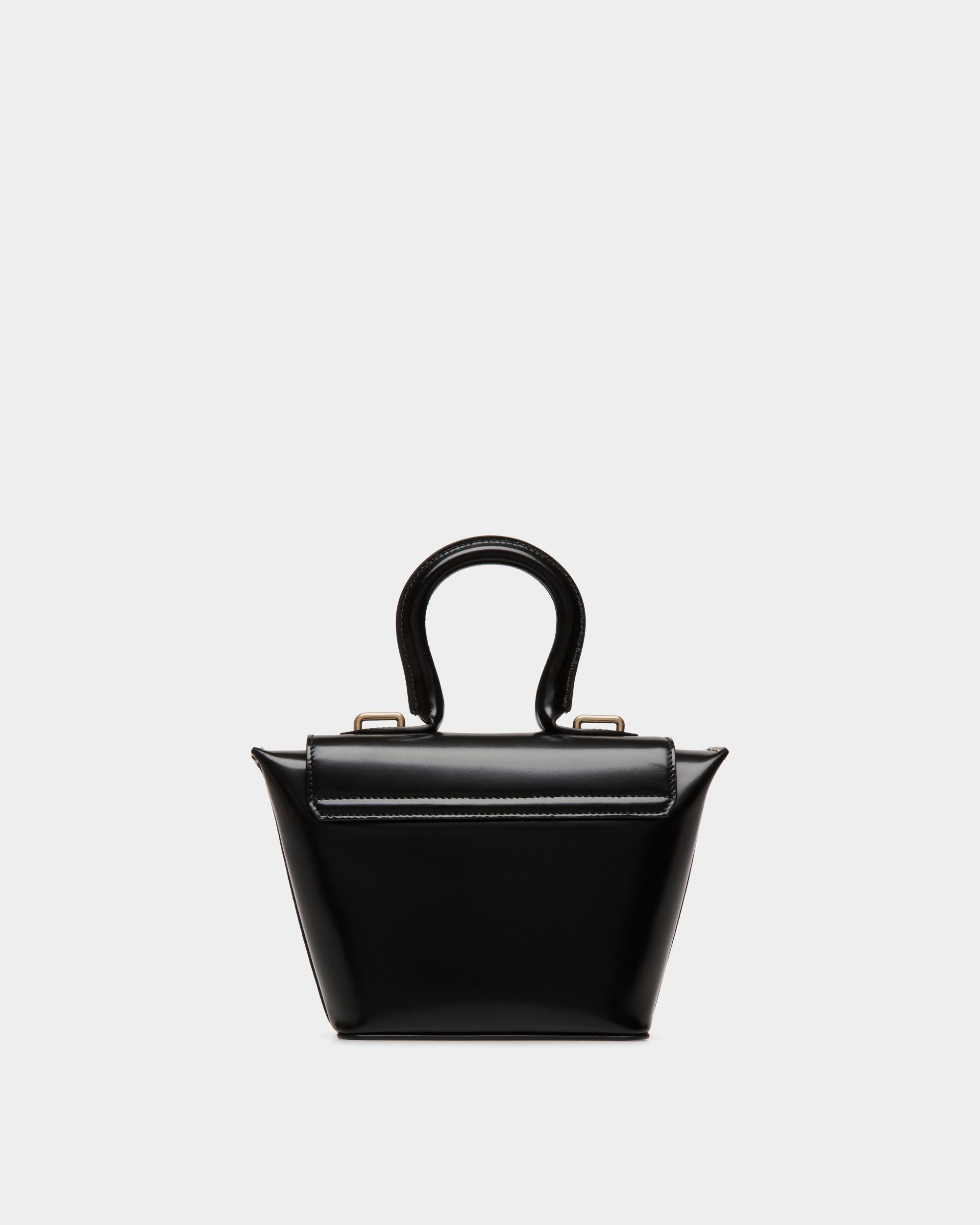 Bally Global - Belle Minibag In Black Brushed Leather - Negro