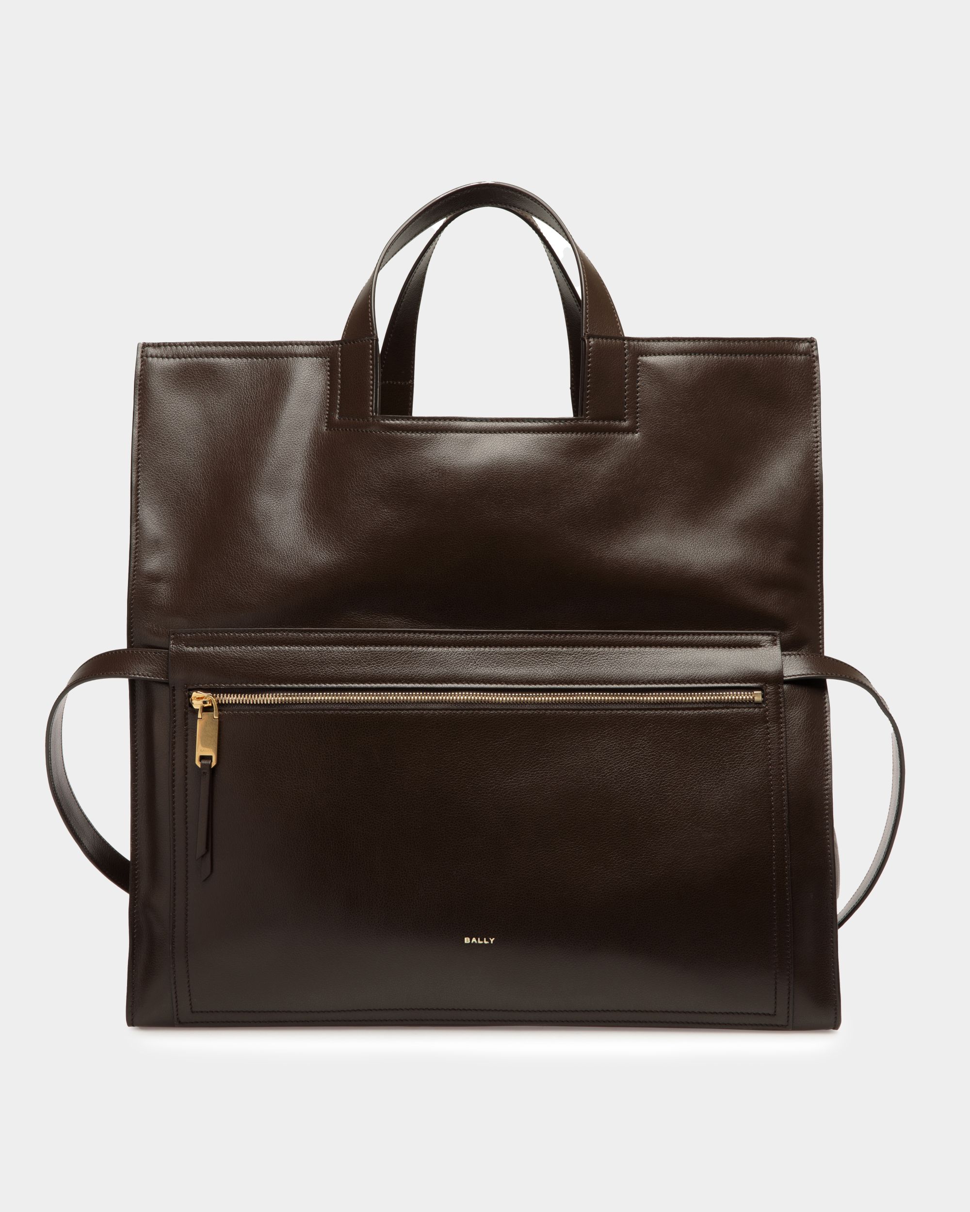 Bally Global - Easy Bally Foldable Tote in Ebano Leather - Brown