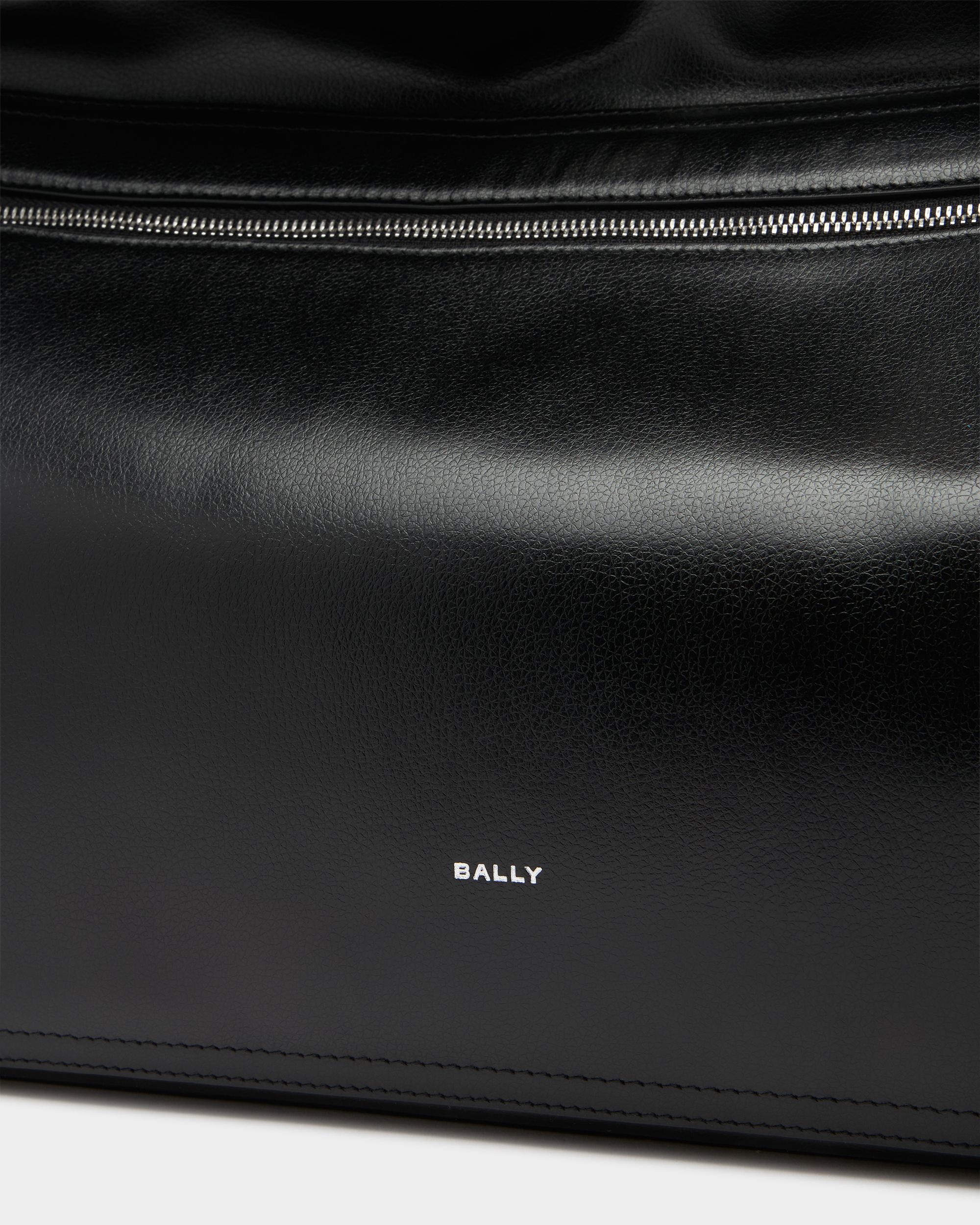 Bally Global - Sac Cabas Repliable Easy Bally En Cuir Noir - Noir