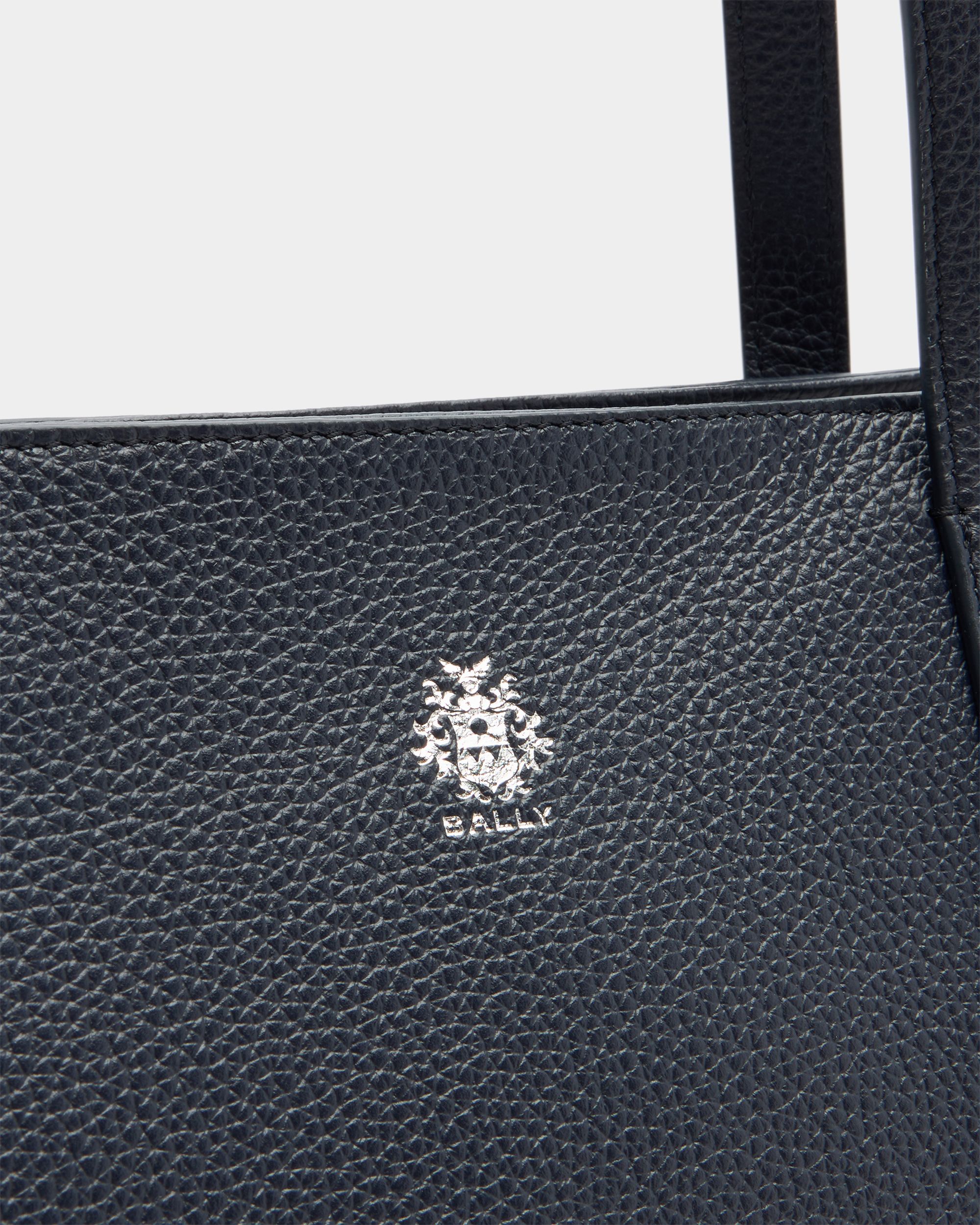 Bally Global - Hera Tote Bag in Navy Blue Leather - Blue