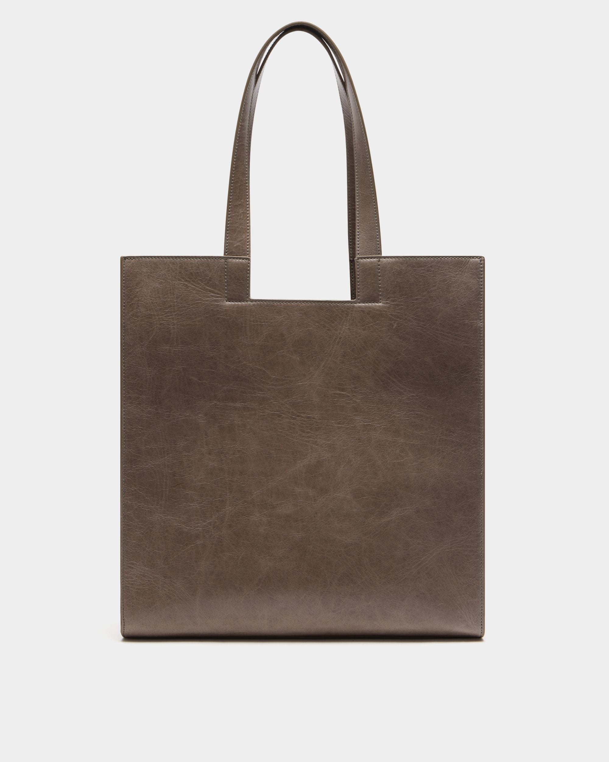 Bally Global - Easy Bally Tote Bag in Taupe Leather - Brown