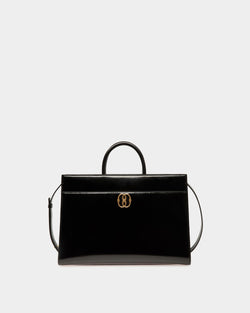Bolso Tote Emblem De Piel Negra