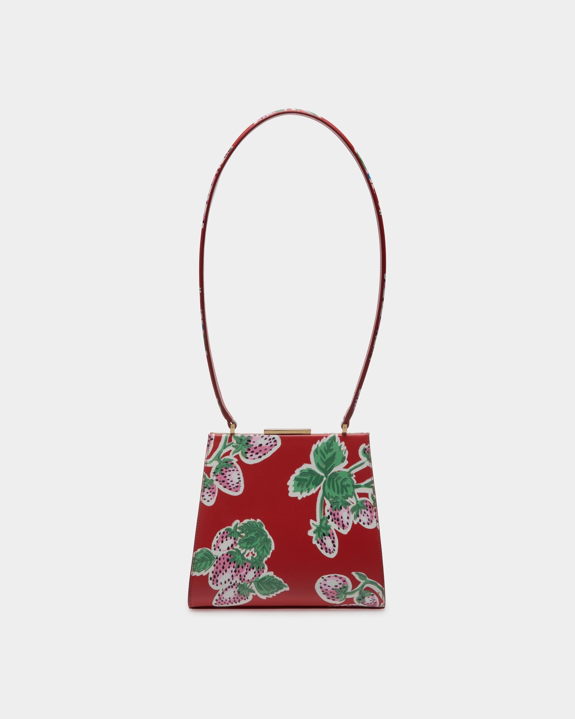Bally Global - Deco Shoulder Bag in Strawberry Print Leather - Multicolor