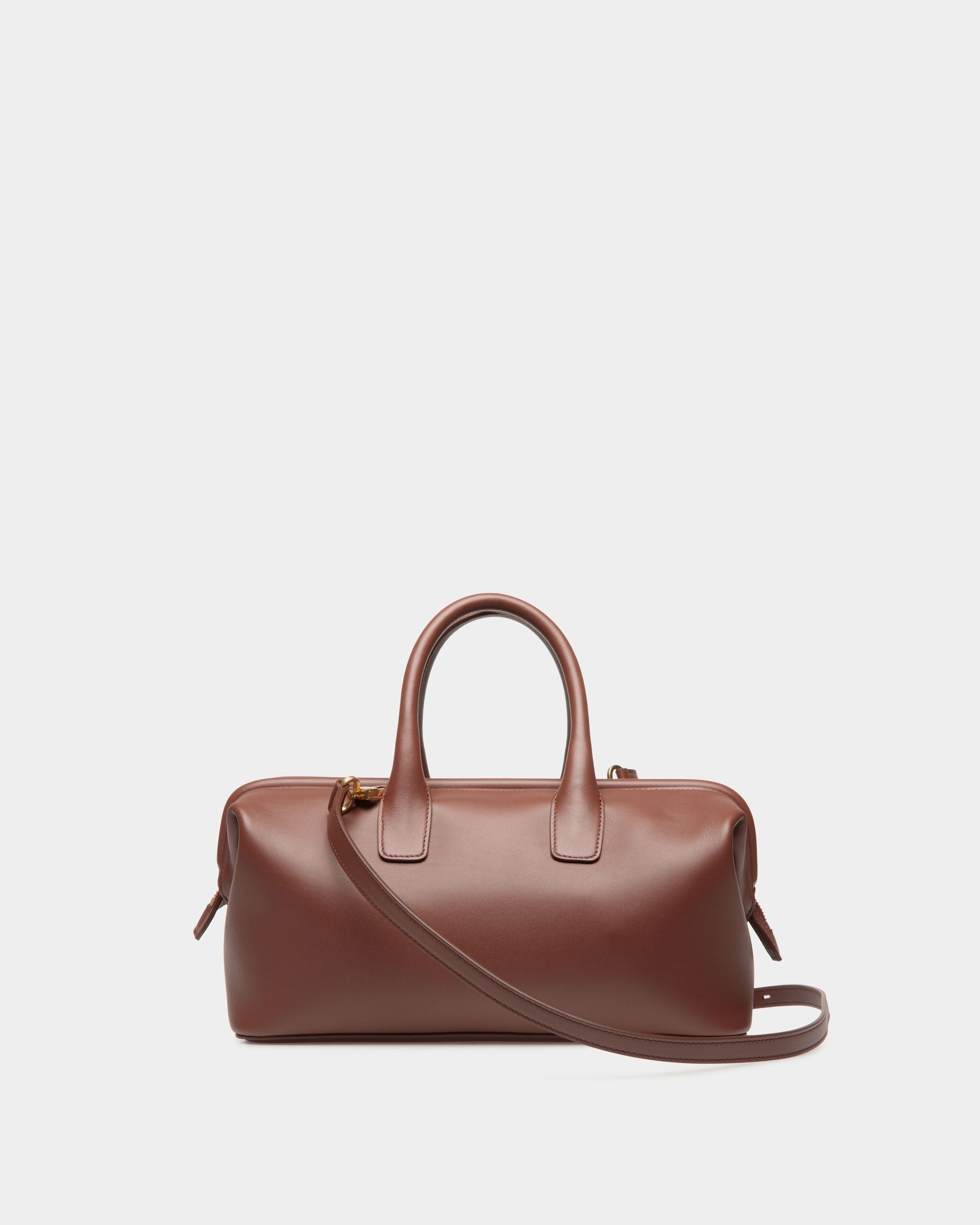 Bally Global - Belle Small Top Handle Bag In Brown Leather - Brown