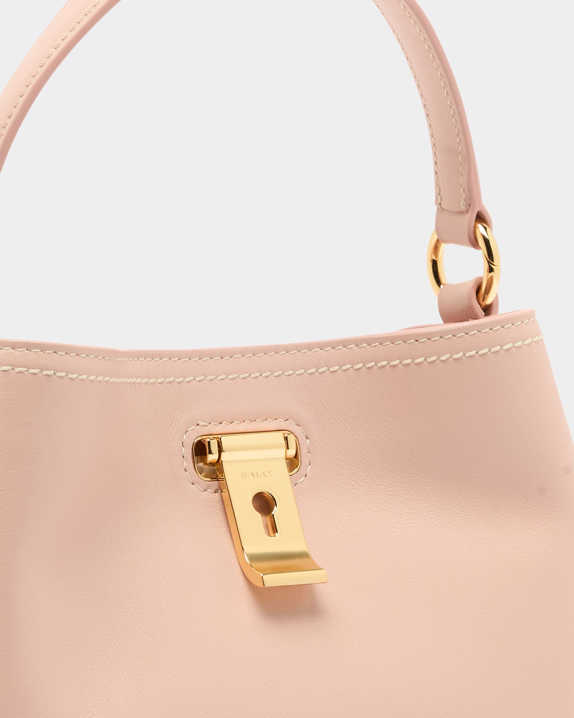 Bally Global - Lock Me Minibag in Dusty Petal Leather - Pink