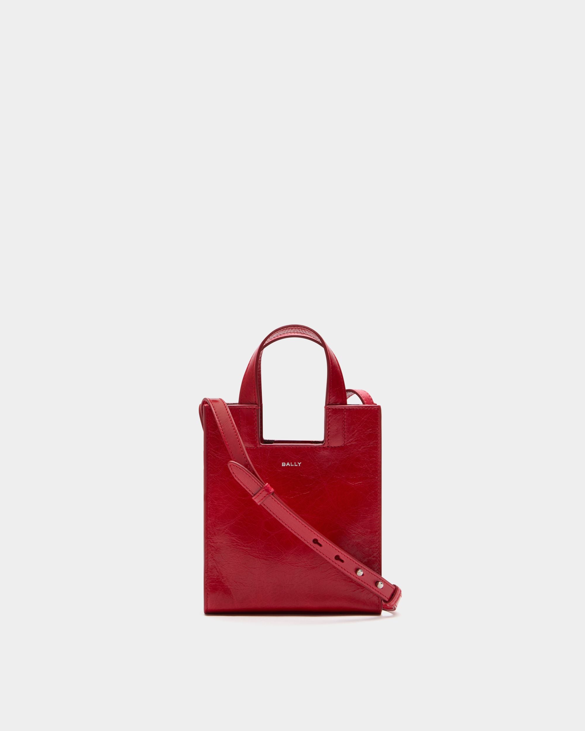 Bally Global - Bolso Tote Pequeño Easy Bally De Piel Roja - Rojo
