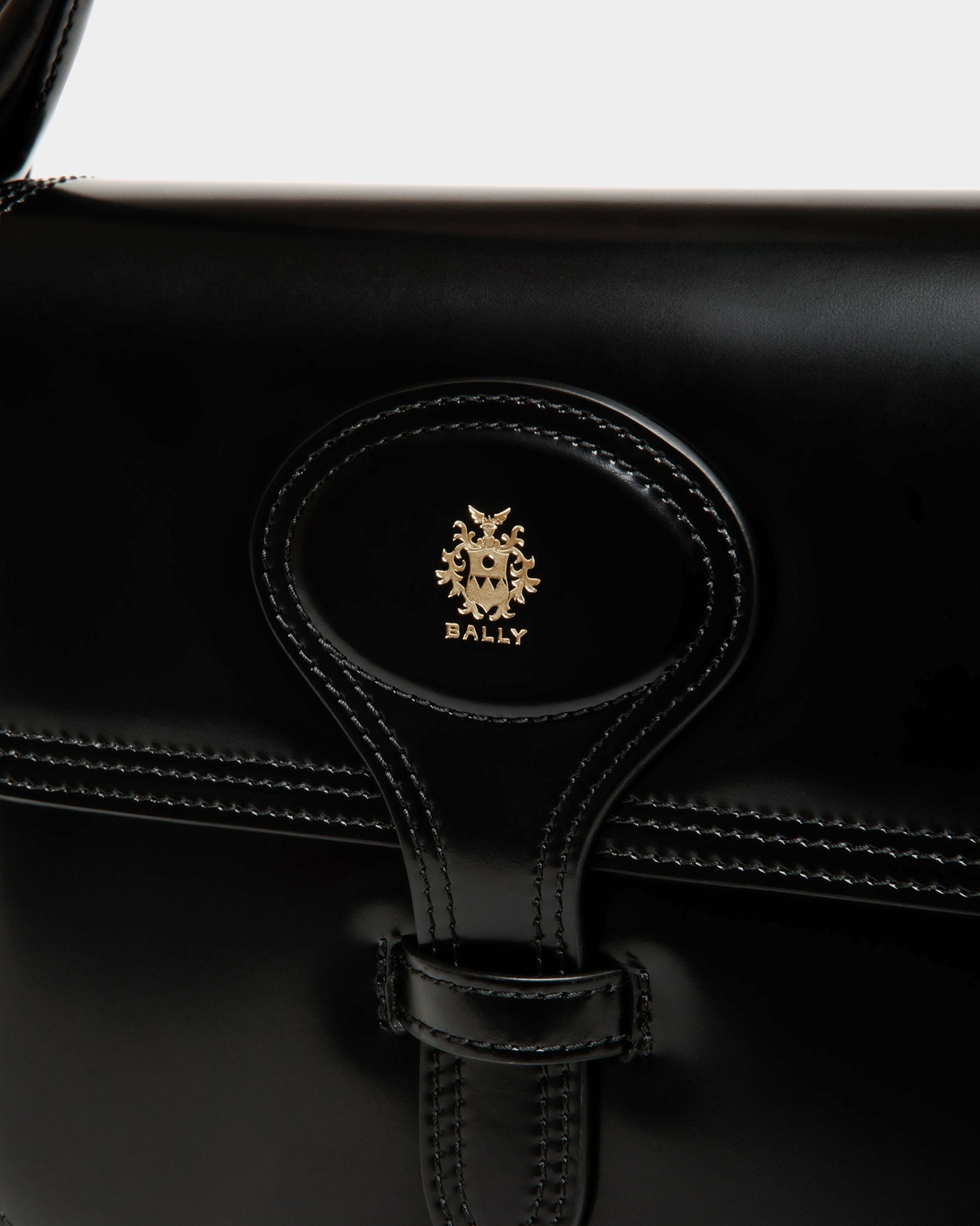 Bally Global - Beckett Minibag In Black Brushed Leather - Black