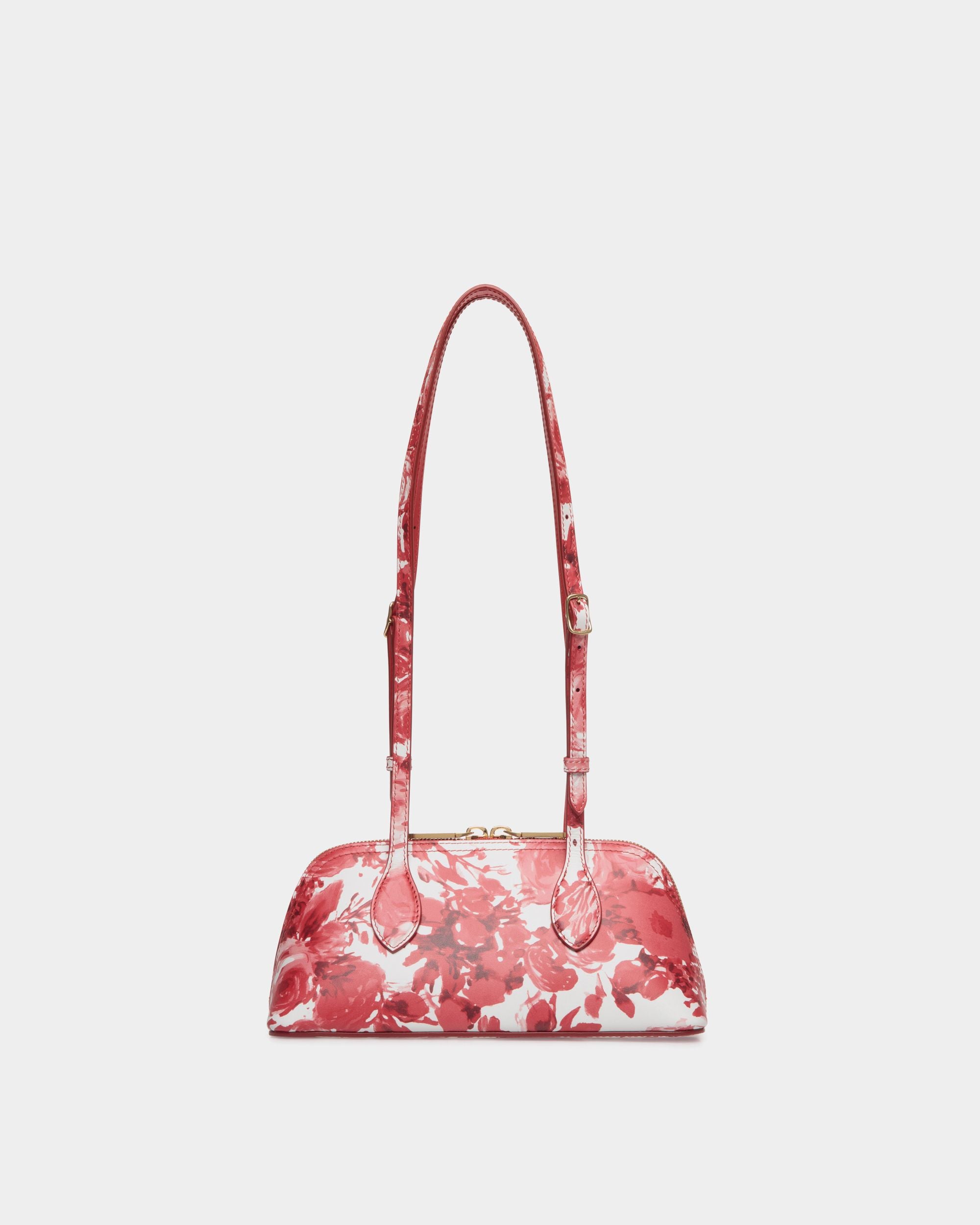 Bally Global - Praline Minibag in Rosengarten Print Leather - Red
