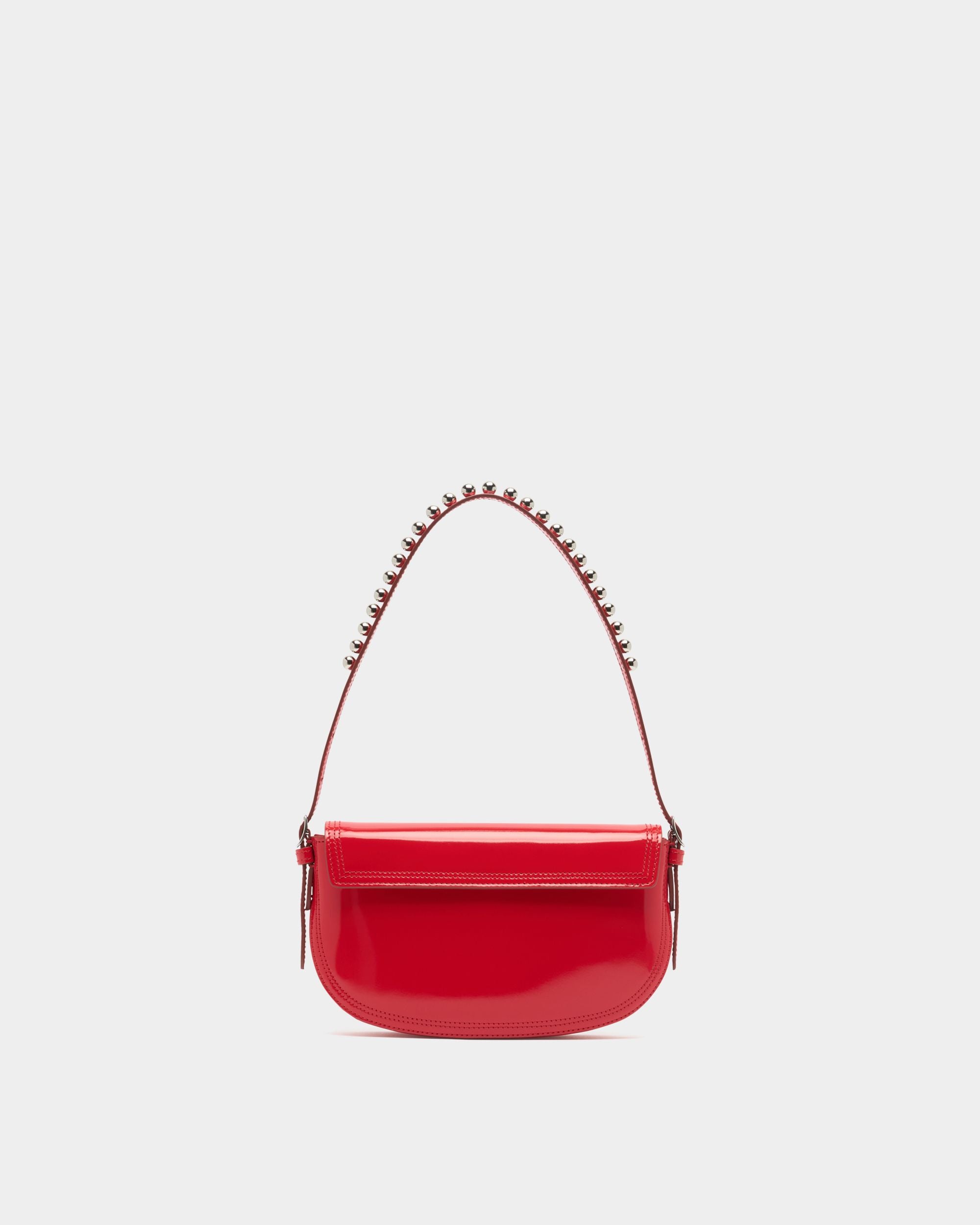 Bally Global - Bolso De Hombro Beckett Pequeño De Piel Cepillada Roja - Rojo