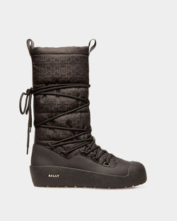 Cathye Bottes En Nylon Et Cuir Recyclés En Noir