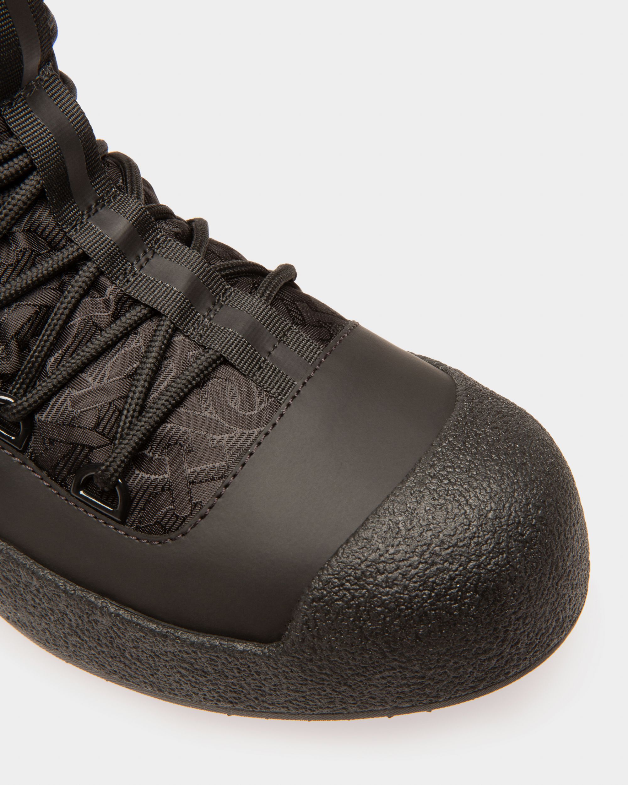 Bally Global - Cathye Bottes En Nylon Et Cuir Recyclés En Noir - Noir