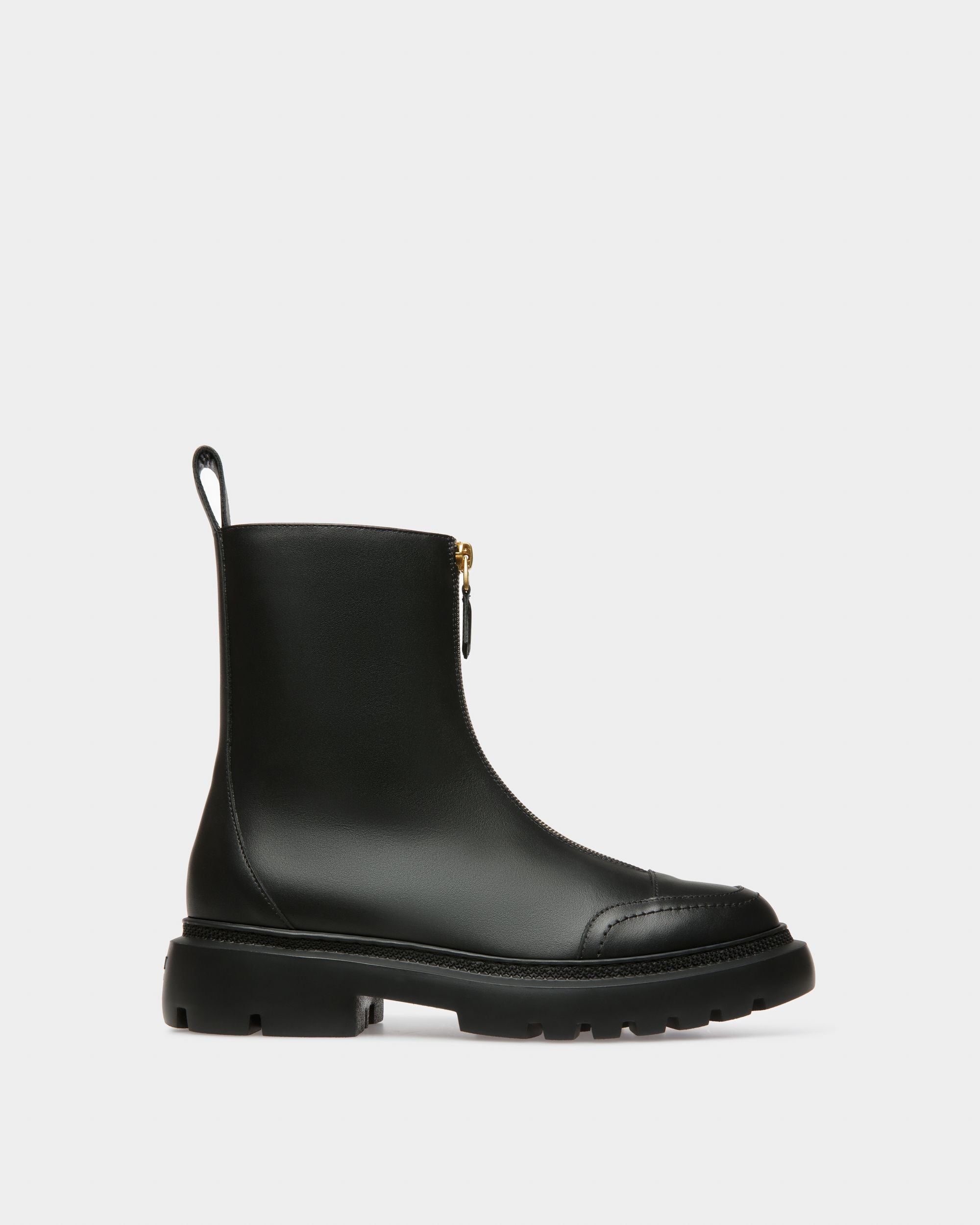 Bally Global - Giuli Leather Booties In Black - Black