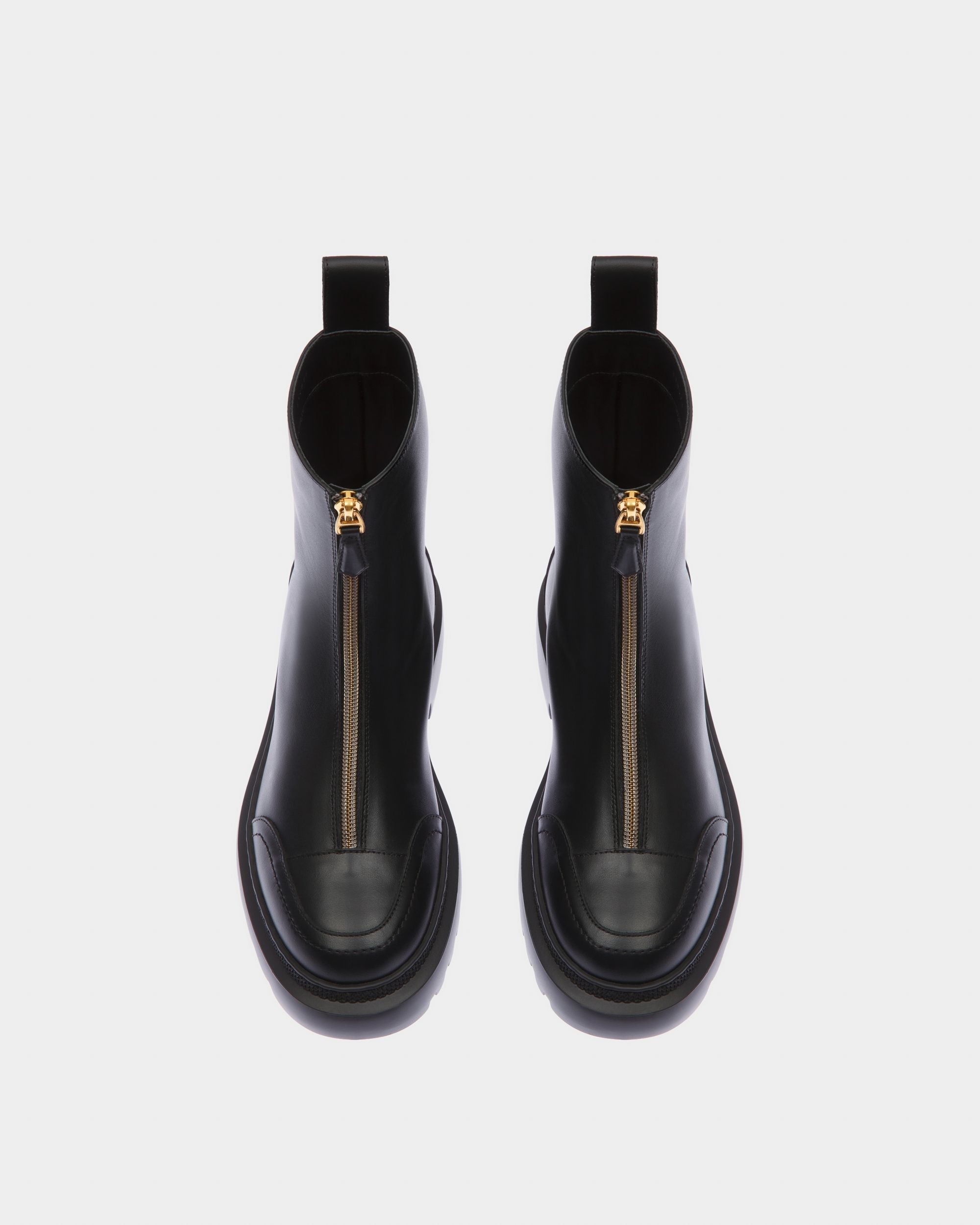 Bally Global - Giuli Leather Booties In Black - Black