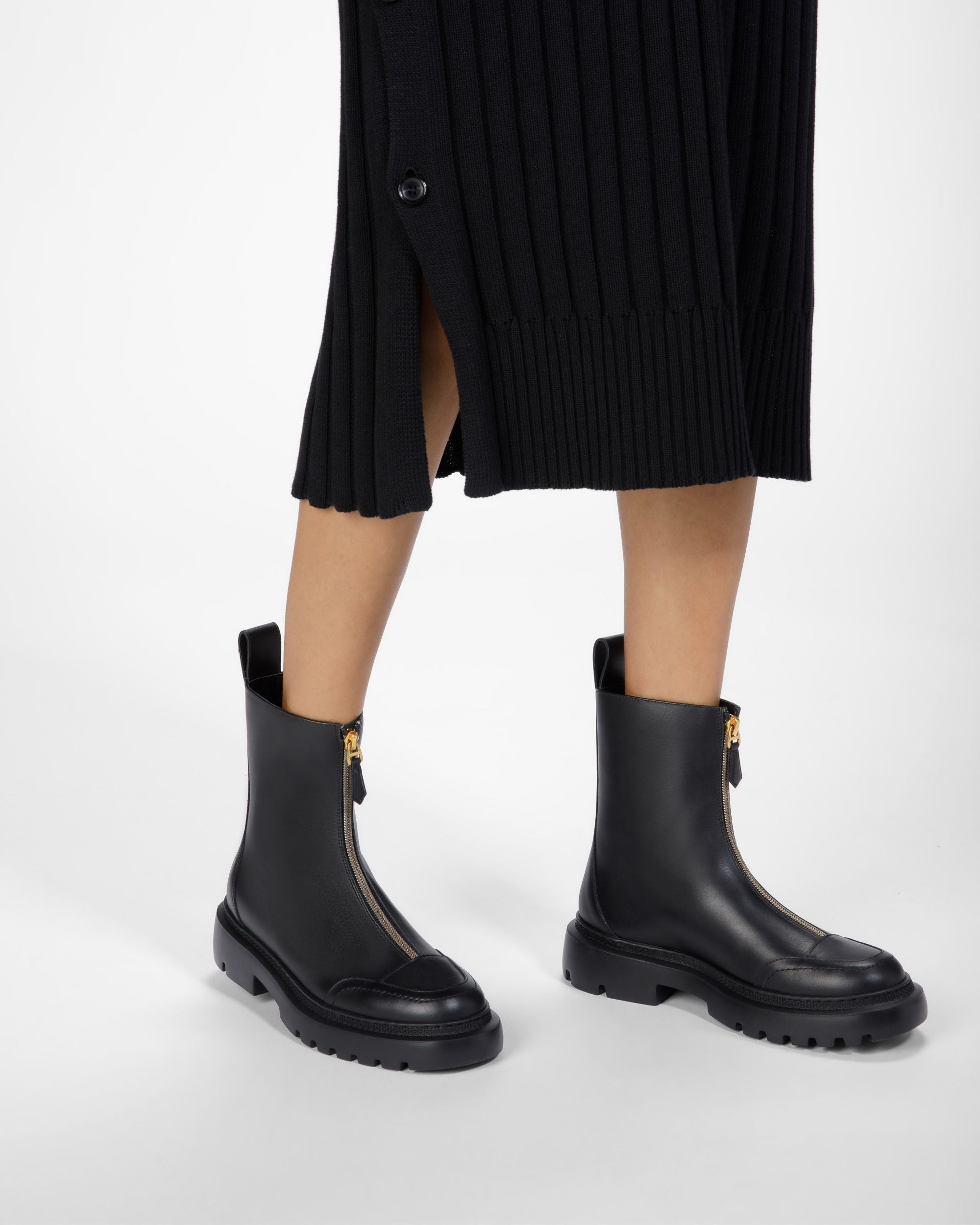 Bally Global - Giuli Leather Booties In Black - Black