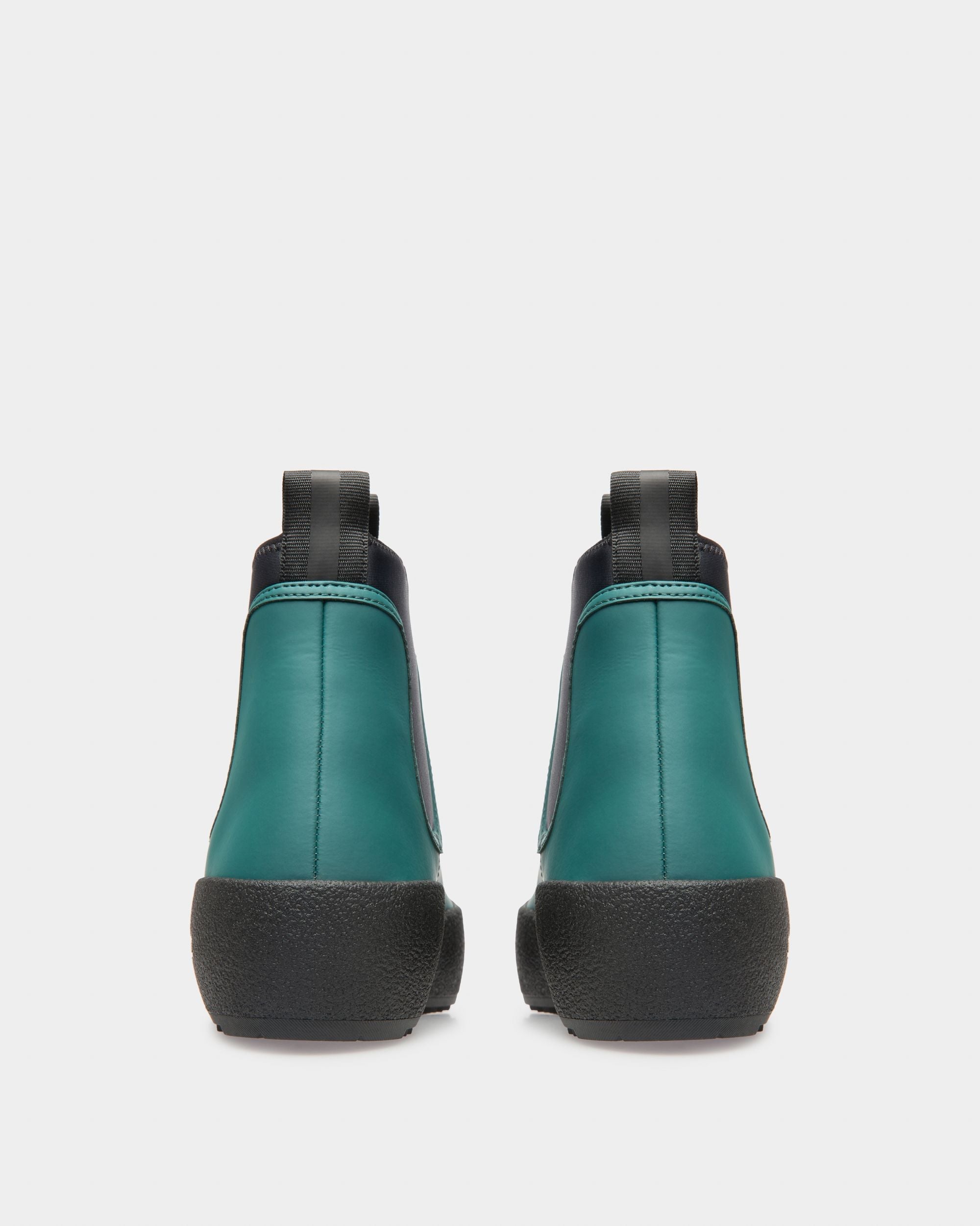 Bally Global - Gadey Leather And Rubber Boots In Green - Green