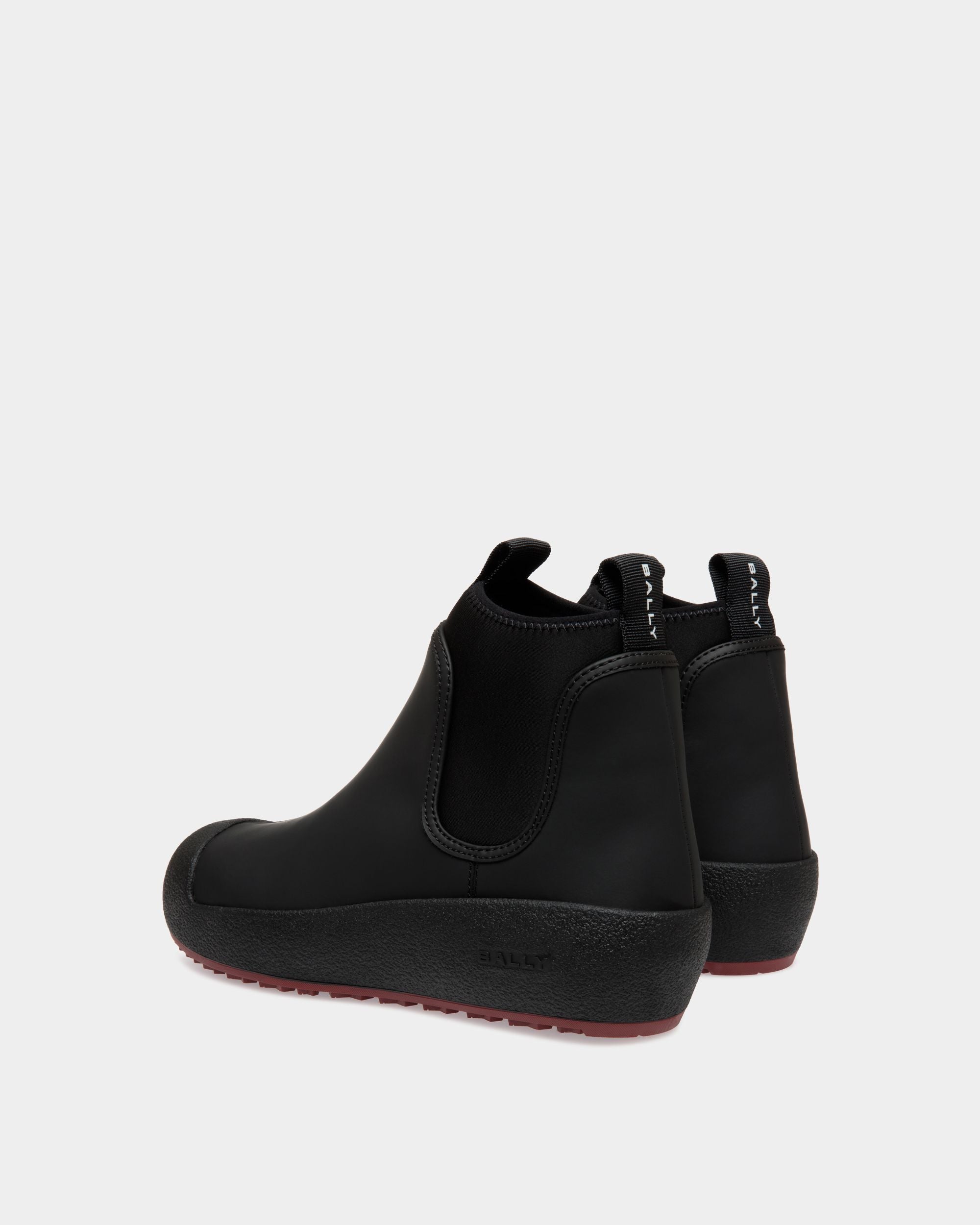 Bally Global - Bally Curling Bootie In Black Leather - Black