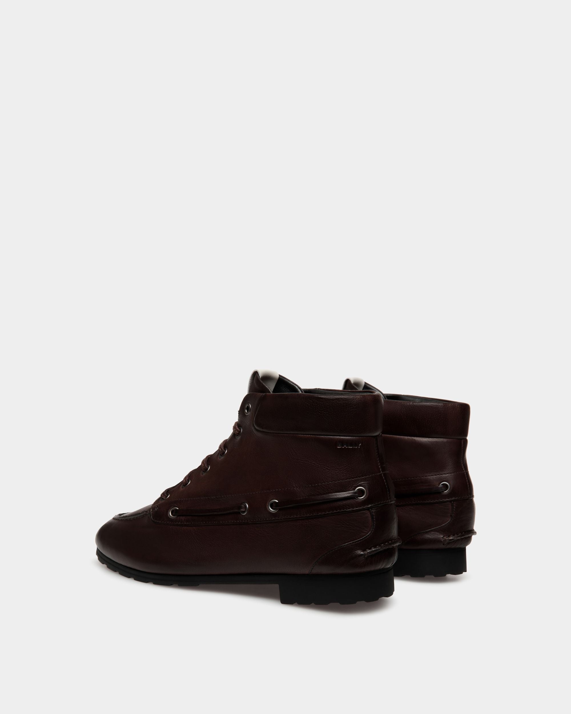 Bally Global - Plume Bootie In Ebano Leather - Brown