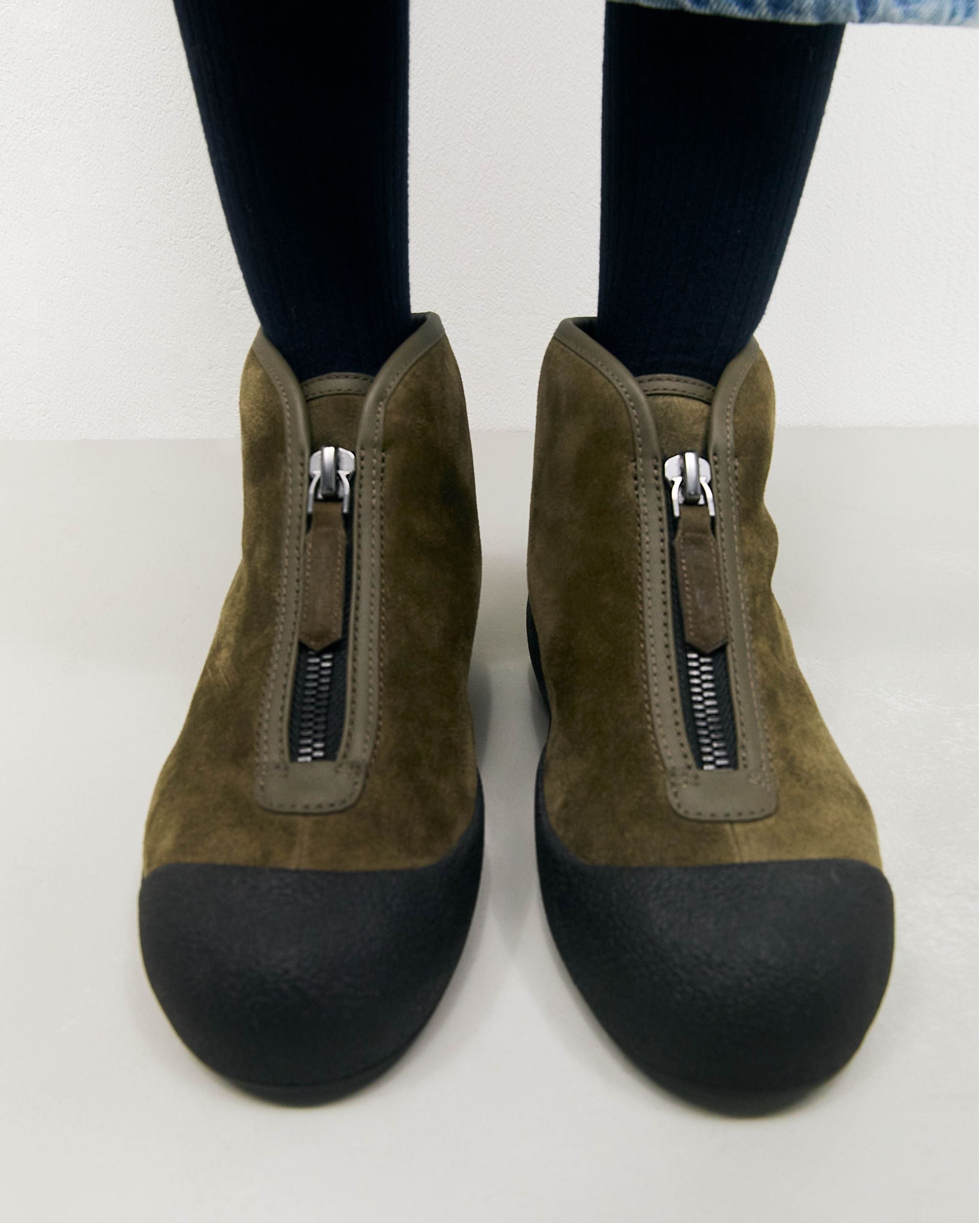 Bally Global - Bally Curling Bootie in Brown Suede - Brown