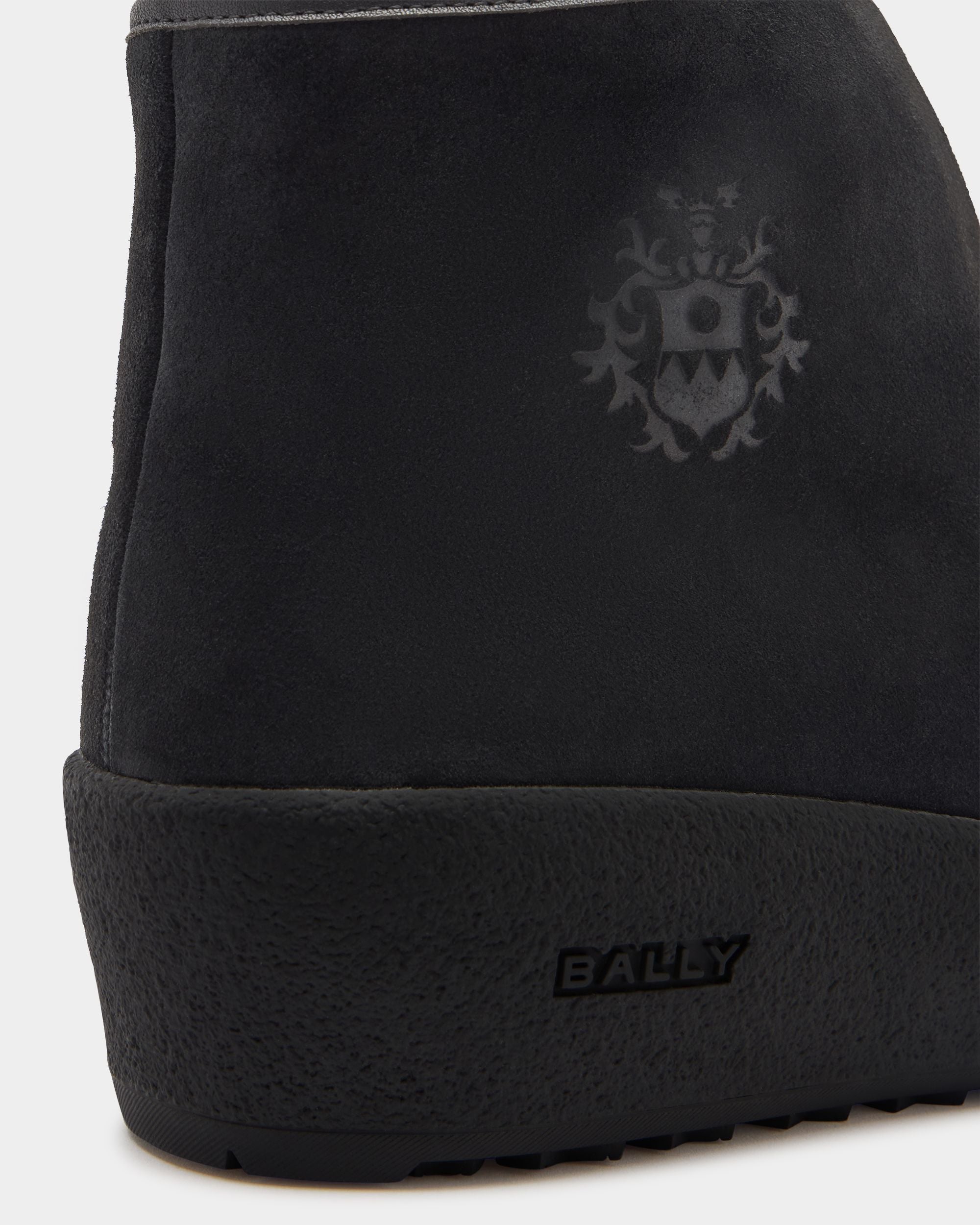 Bally Global - Bally Curling Bootie in Black Suede - Black