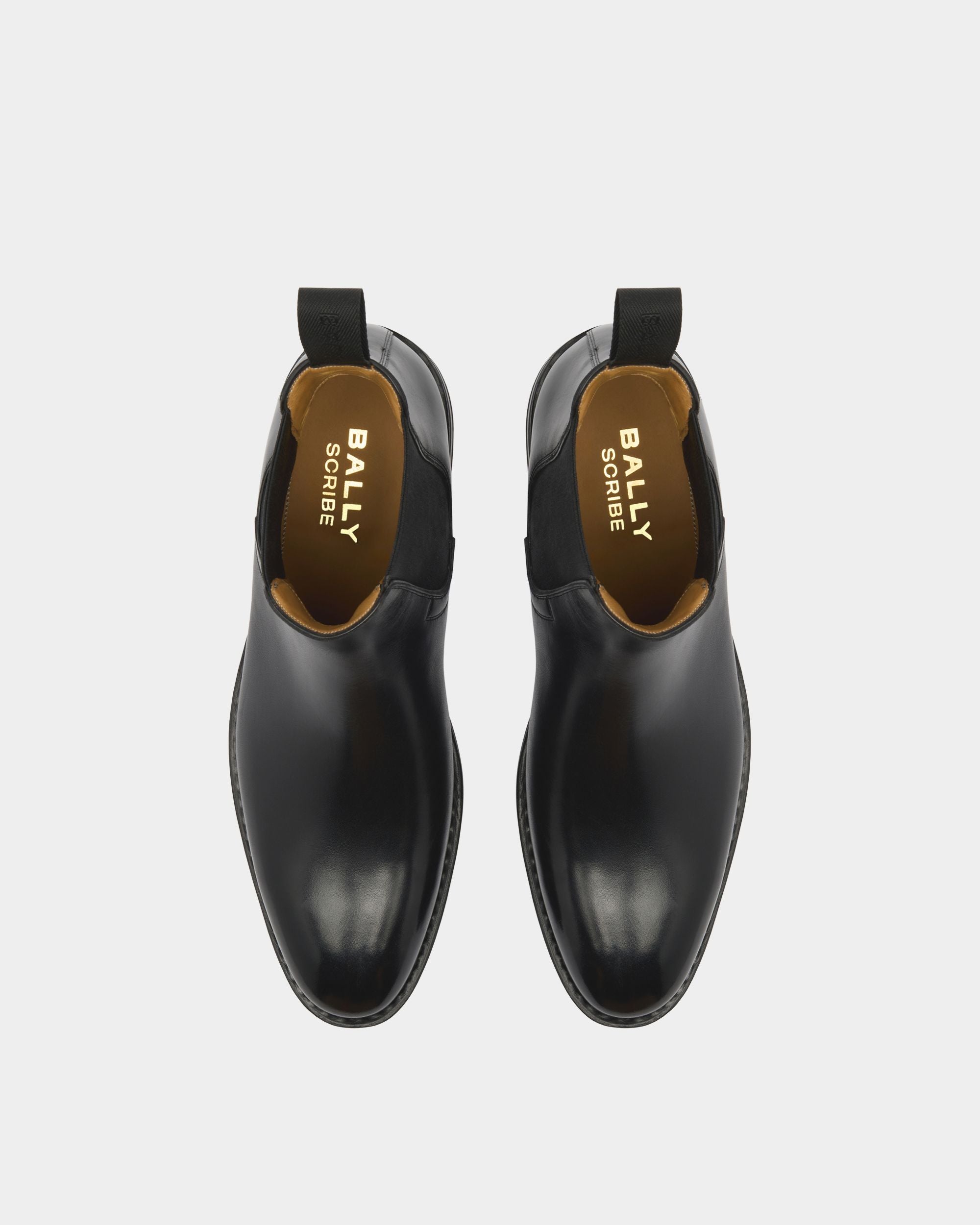 Bally Global - Scribe Un Bootie in Black Leather - Black