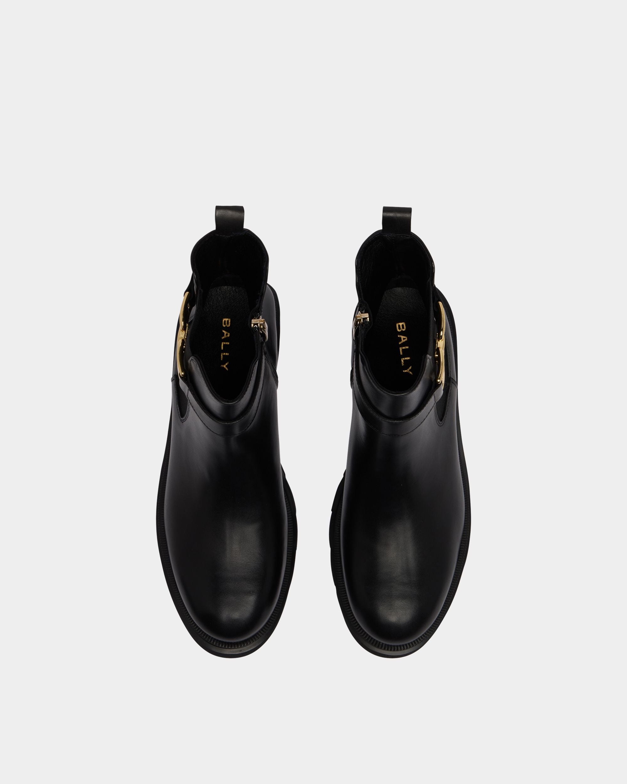 Bally Global - Bota Chelsea Walidy De Piel Negra - Negro