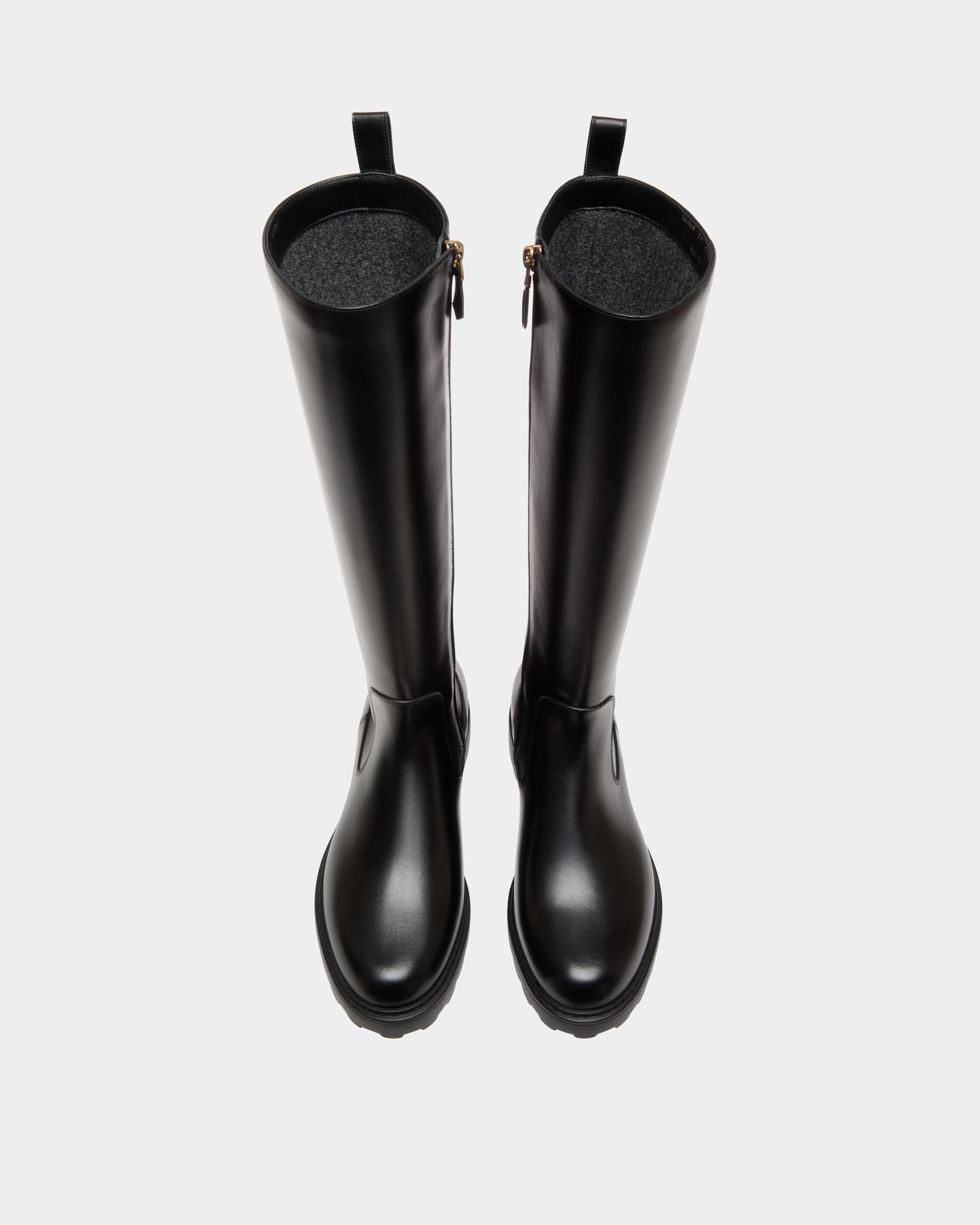 Bally Global - Gusto Long Boot in Black Leather - Black